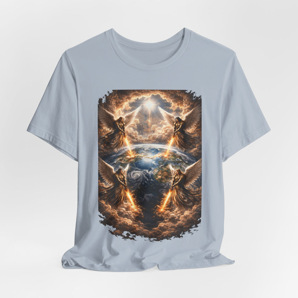 Revelation 7:1 T-Shirt — Heavenly Angel Wings Graphic Tee