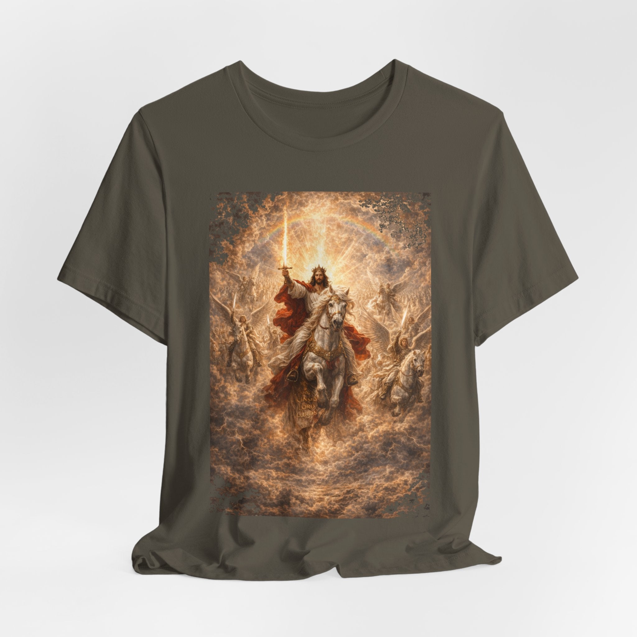 Revelation 19:11-21 Christian Jesus on White Horse T‑Shirt — Resurrection / Second Coming Graphic Tee Revelation