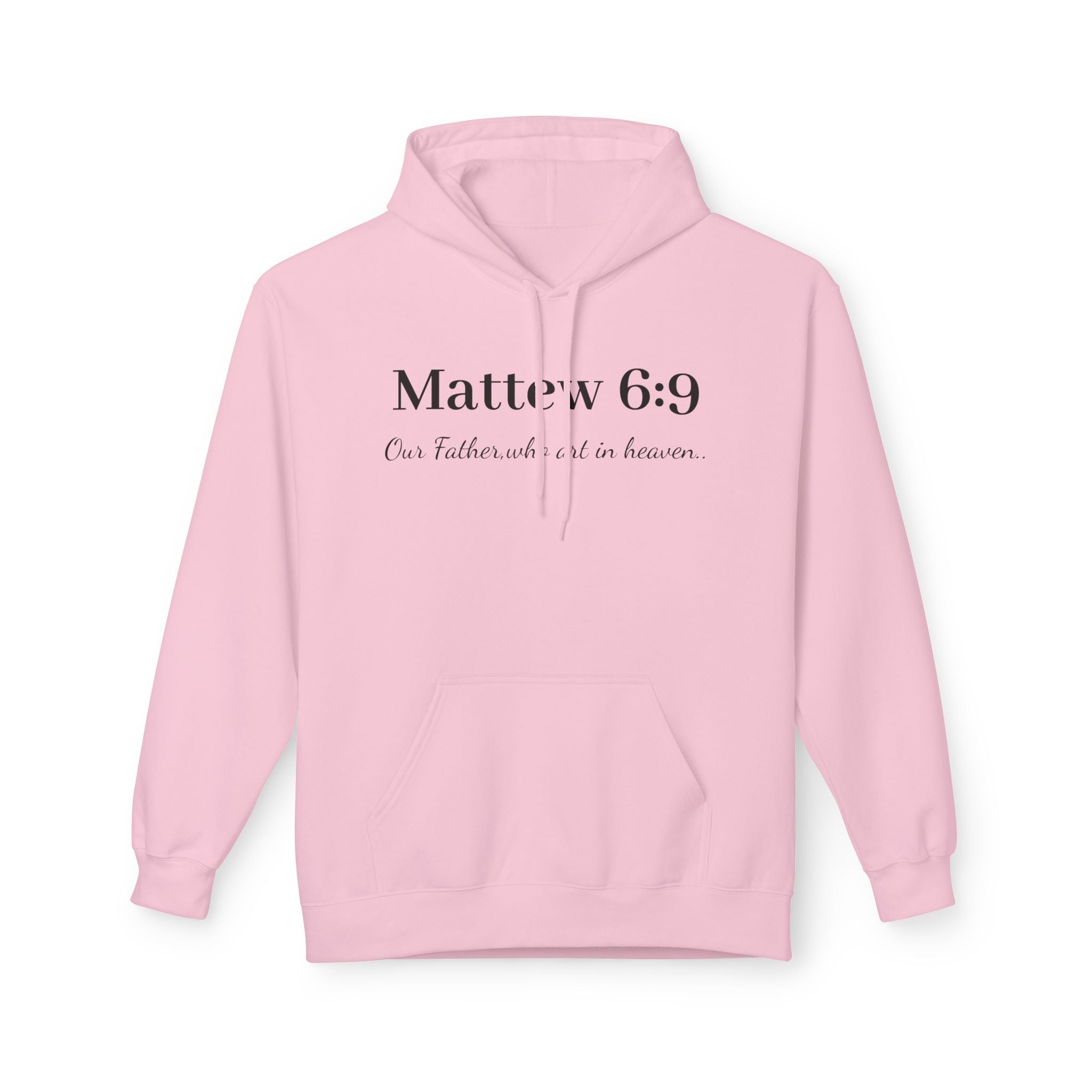 Matthew 6:9 Hoodie — 'Our Father Which Art in Heaven' Christian Scripture Pullover