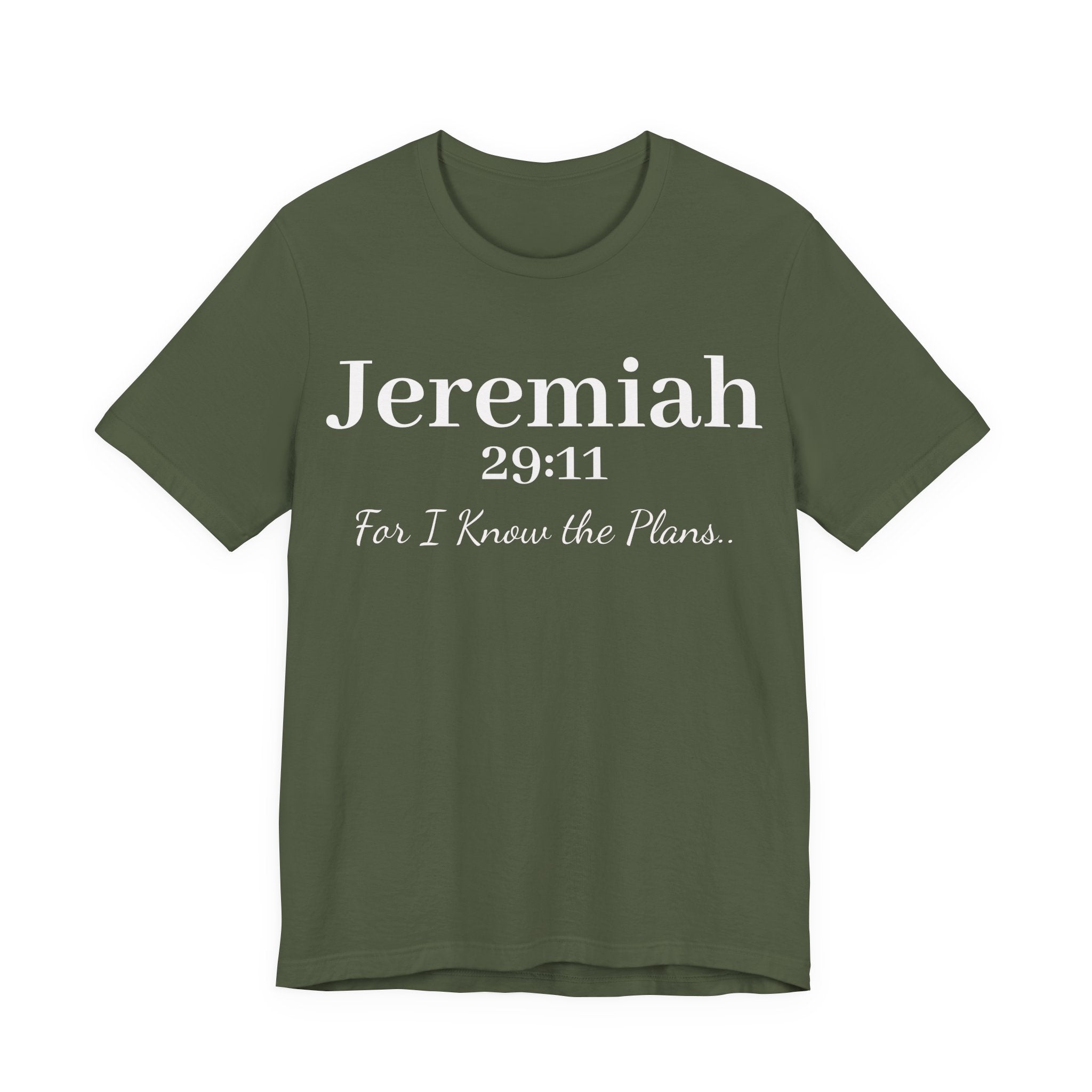 Jeremiah 29:11 Inspirational Bible Verse T‑Shirt — Faith Christian Tee