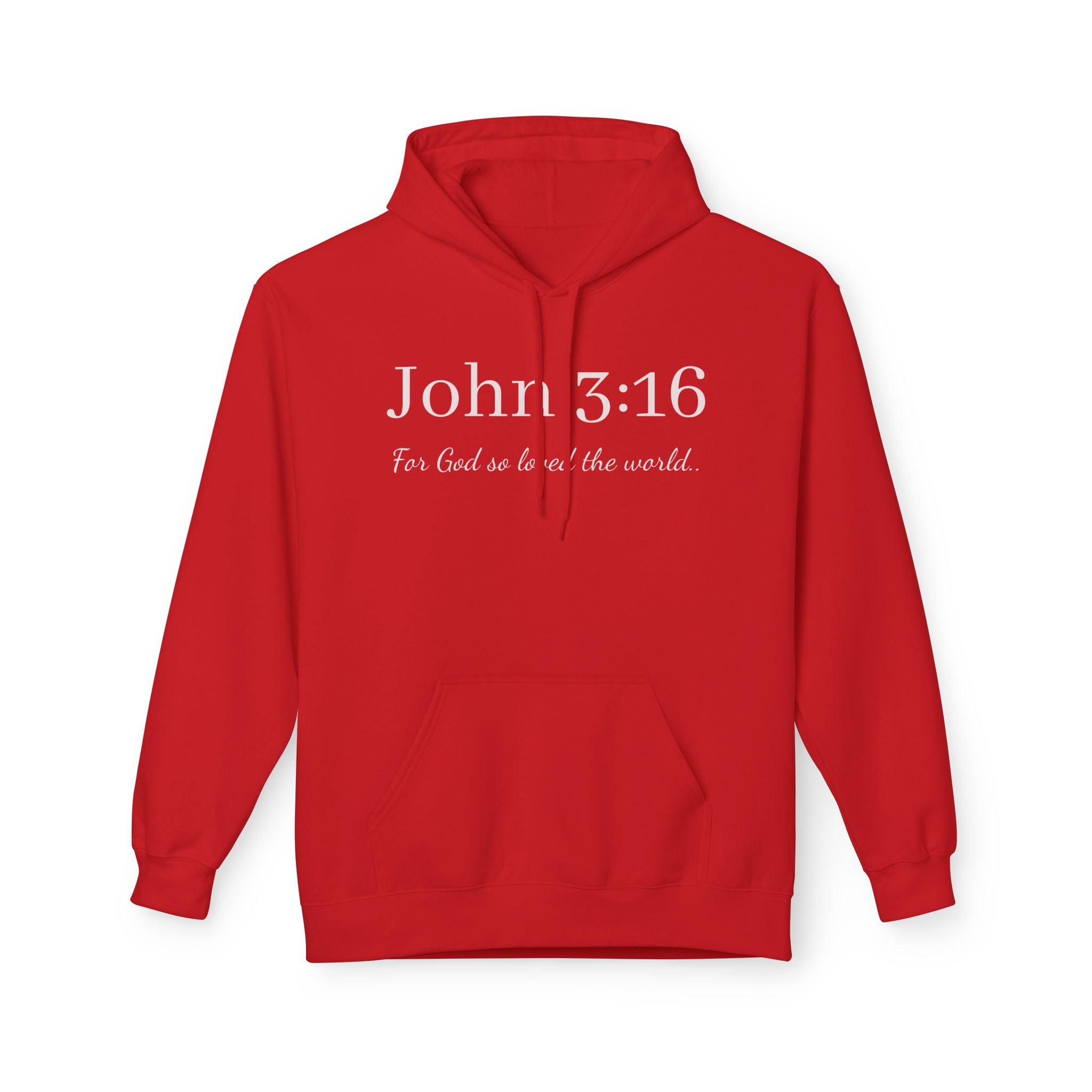 John 3:16 Hoodie – Christian Verse Fleece Pullover