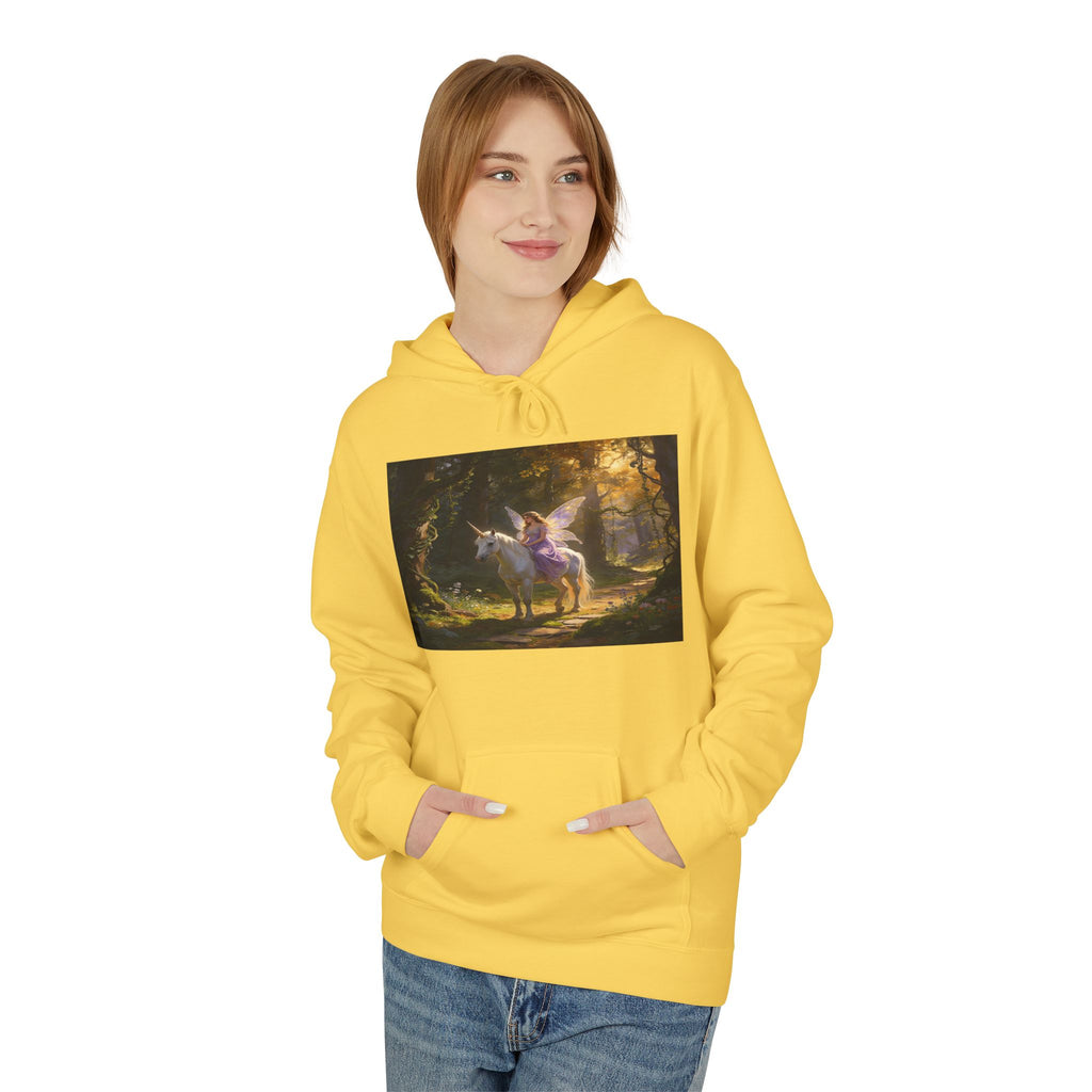Unocron Forest Pathway Hoodie — Mystical Woodland Sunset Sweatshirt
