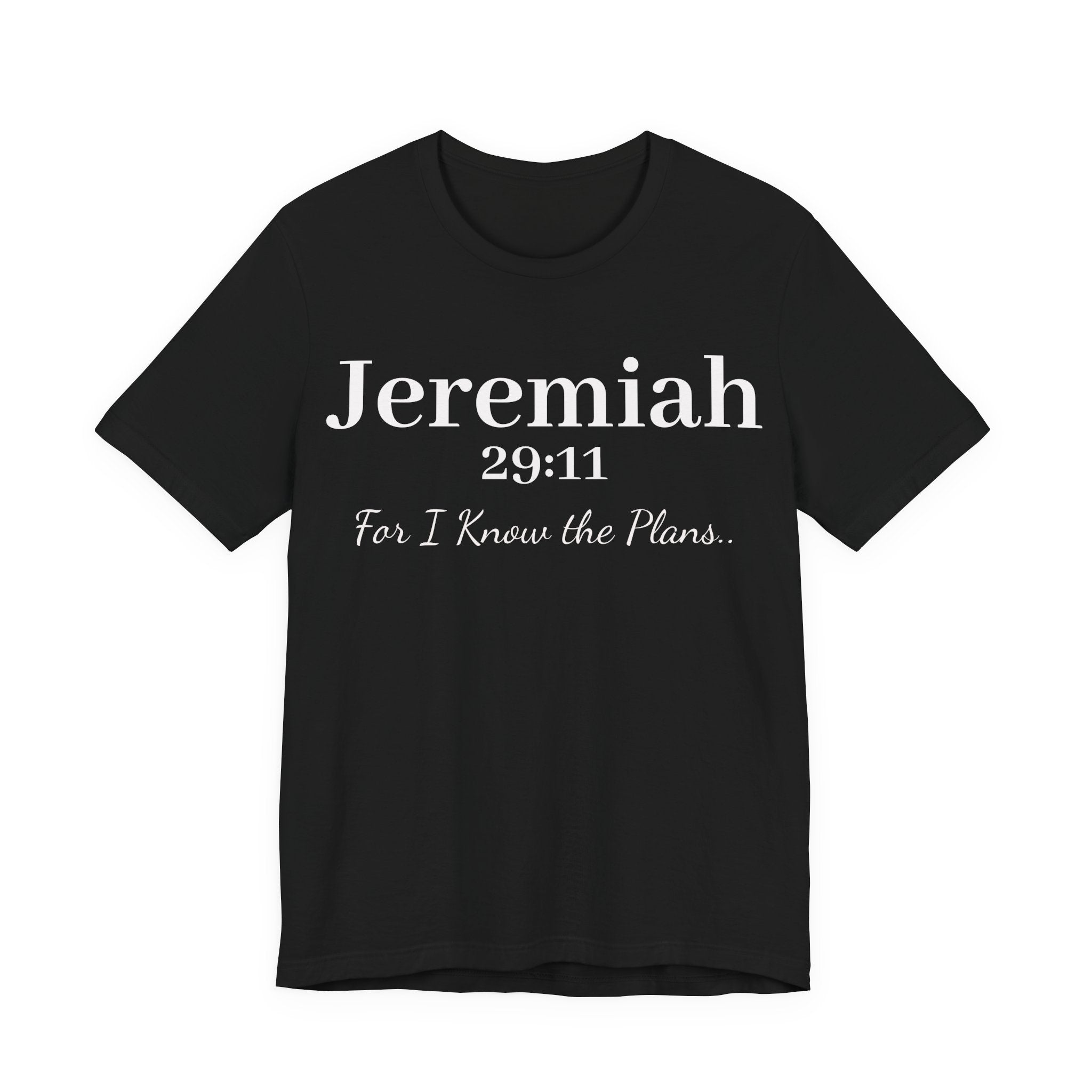 Jeremiah 29:11 Inspirational Bible Verse T‑Shirt — Faith Christian Tee