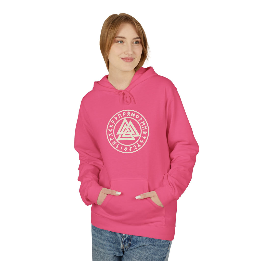 Viking  Rune Hoodie — Valknut Rune  — Norse Viking Symbol for the slain warrior