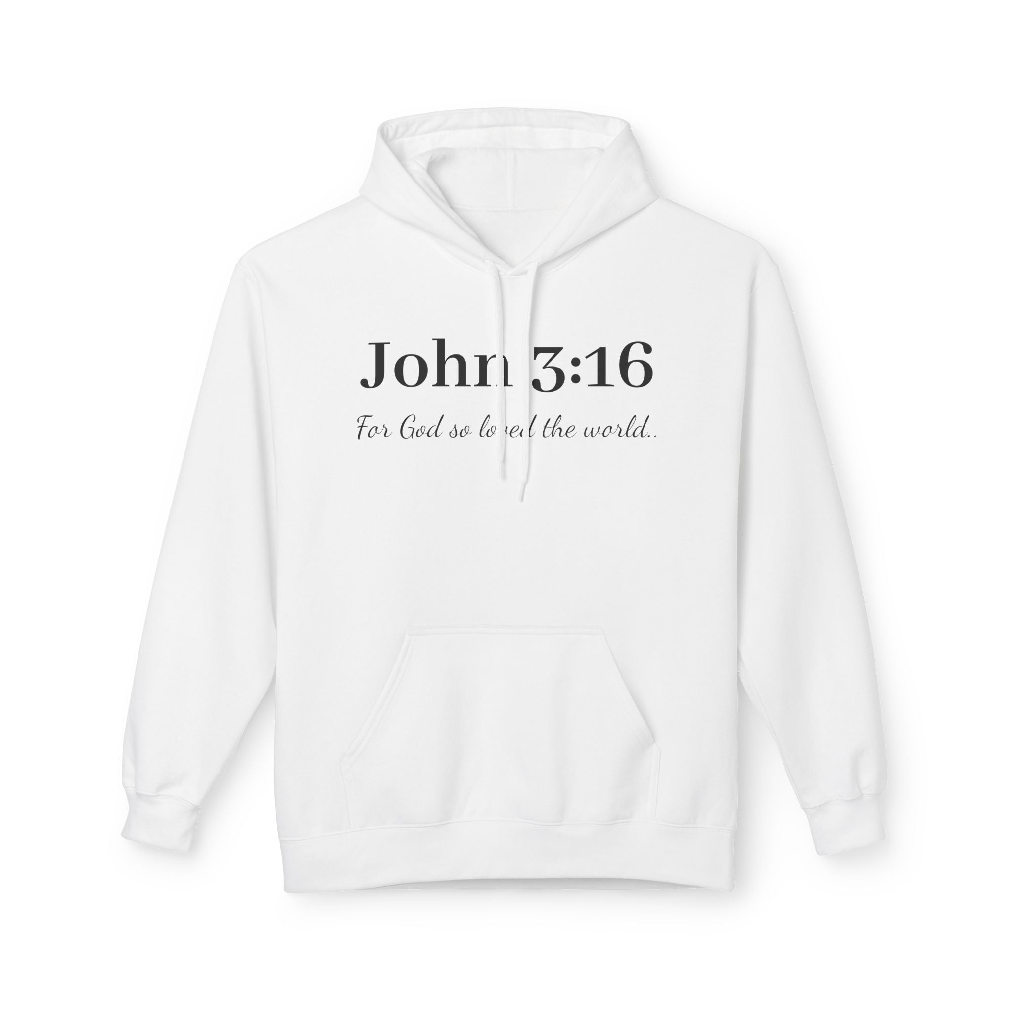 John 3:16 Scripture Hoodie — Faith-Based Christian Pullover