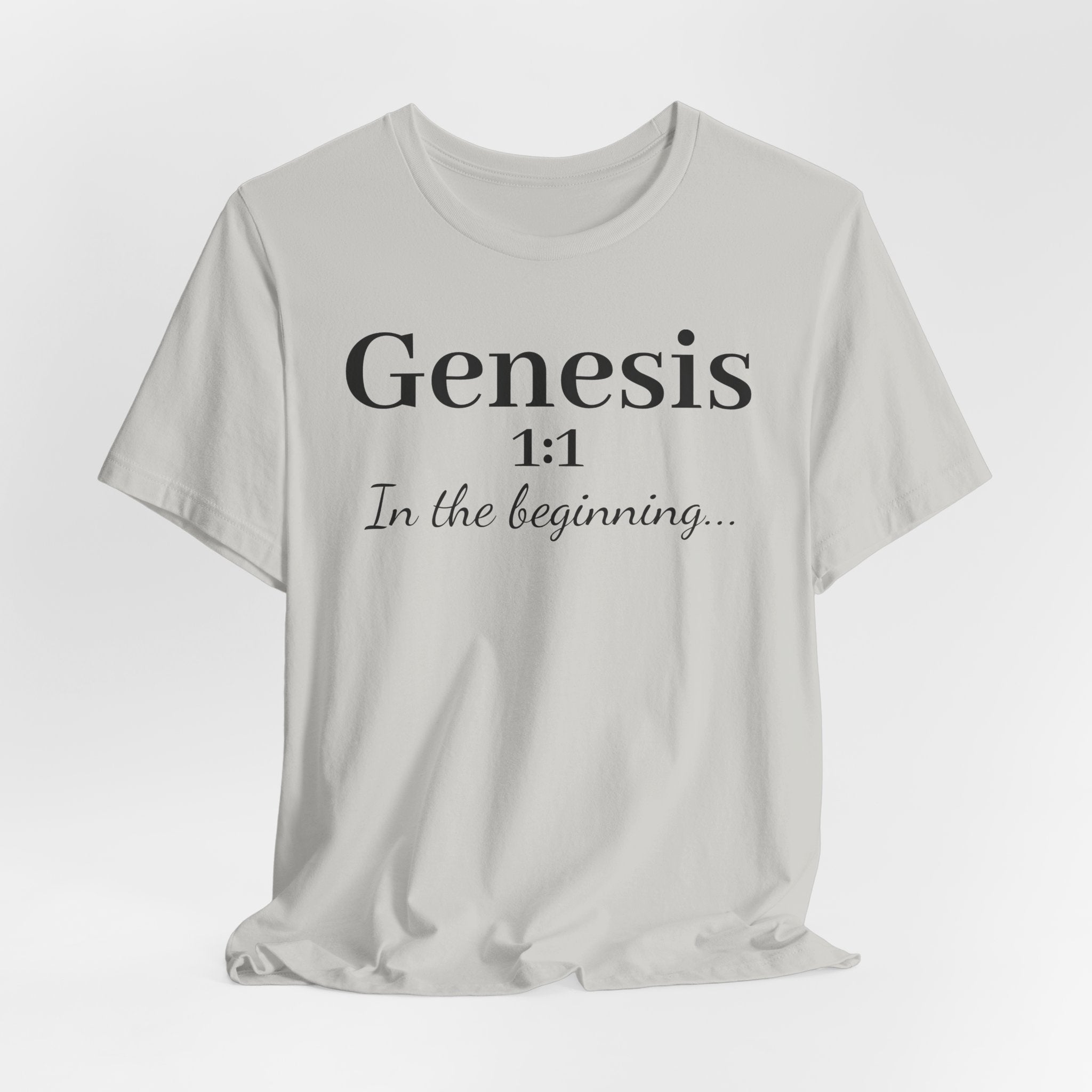 Genesis 1:1 "In the beginning" Christian Tee