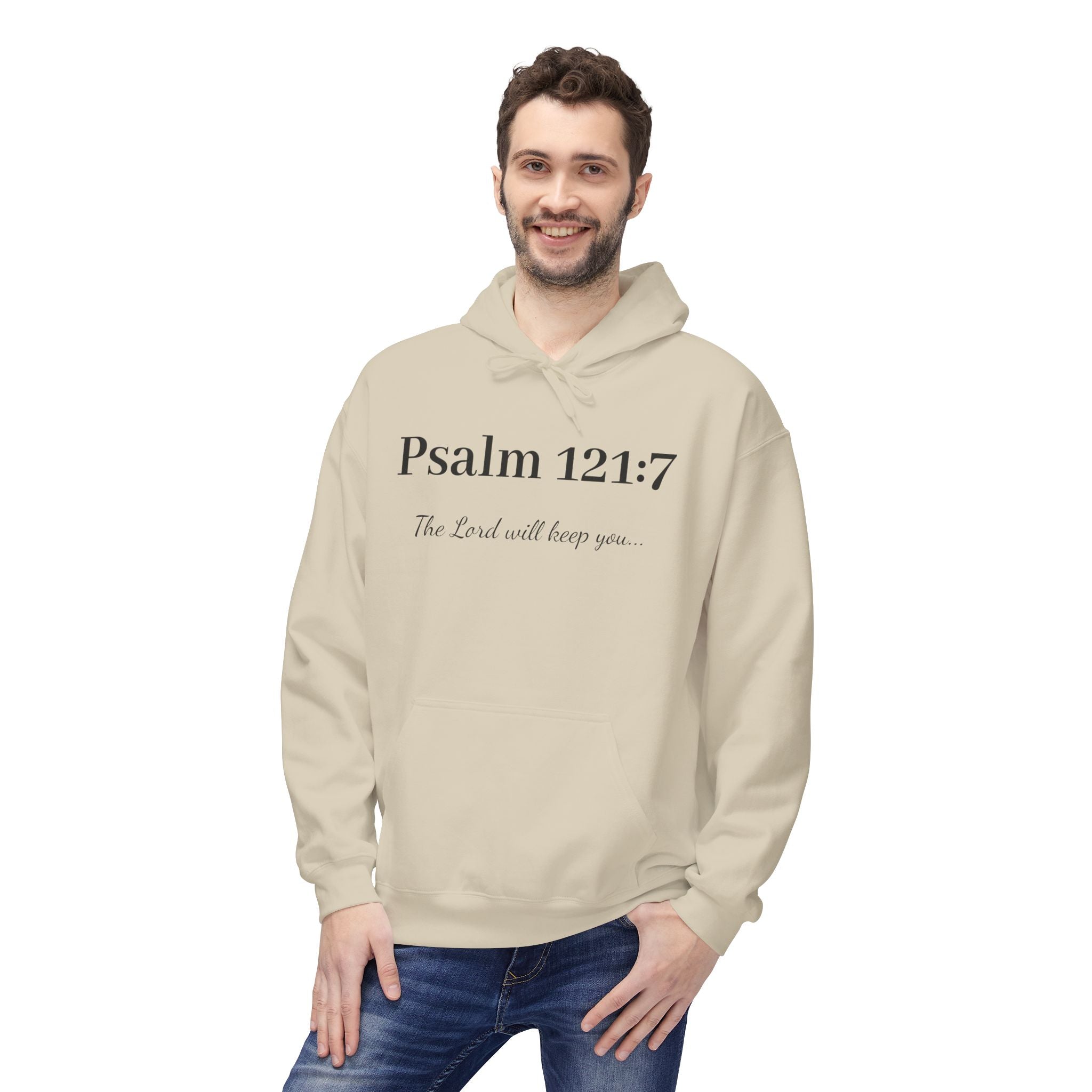 Psalm 121:7 Hoodie — 'The Lord Will Keep You' Inspirational Christian Sweatshirt