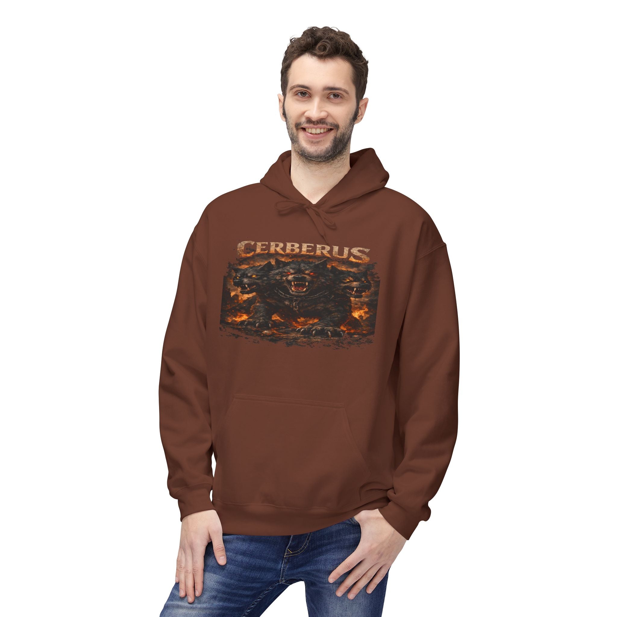 Cerberus Fiery Three-Headed Dog Hoodie