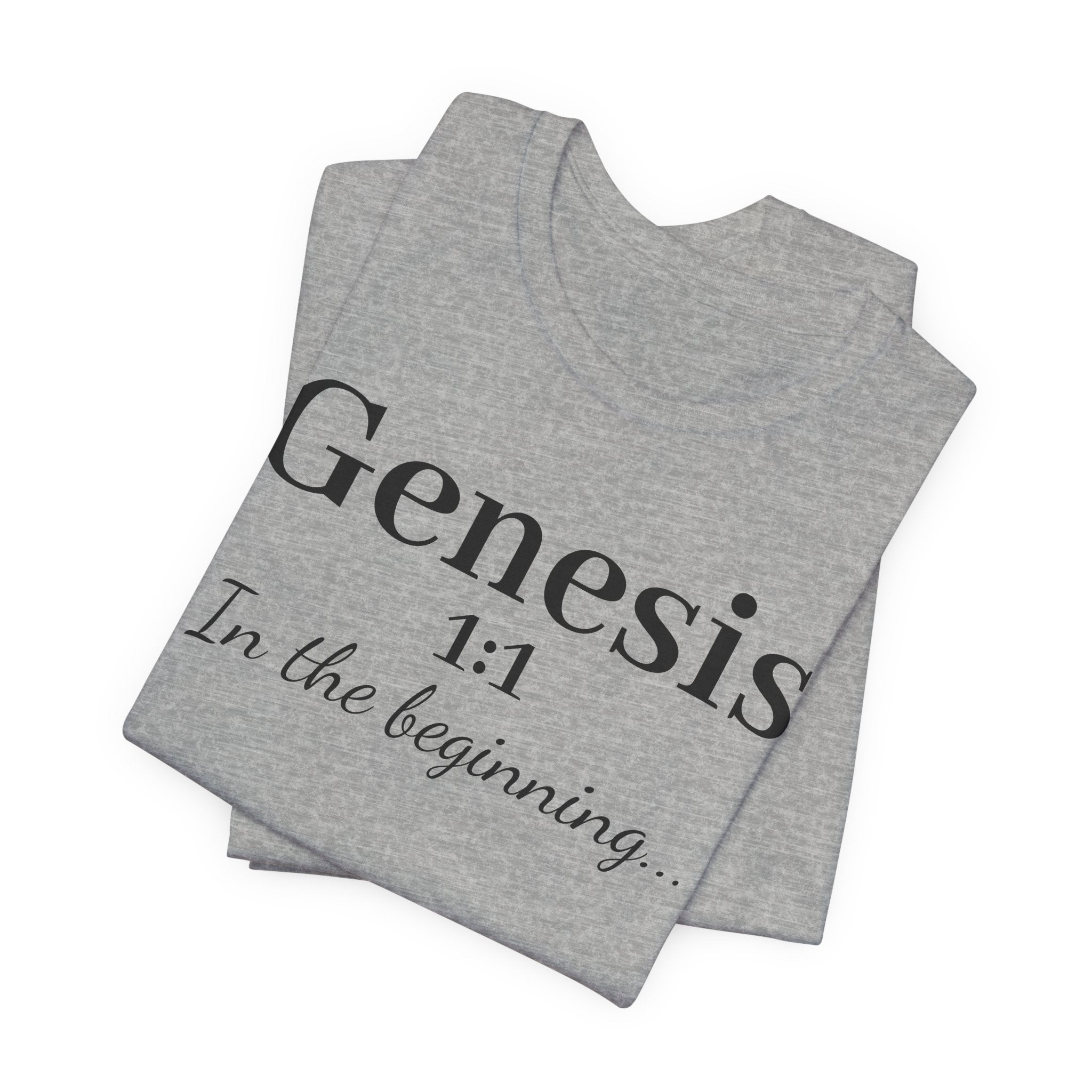 Genesis 1:1 "In the beginning" Christian Tee