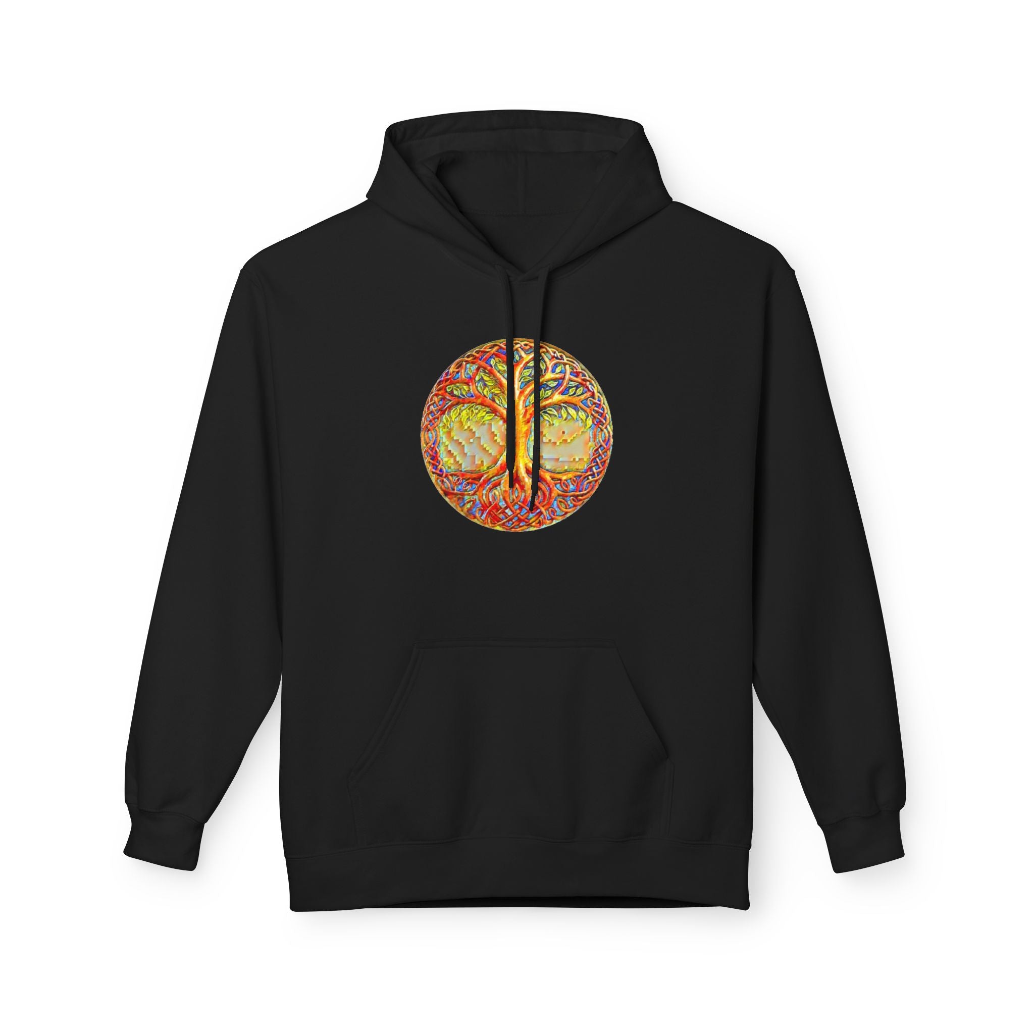 Yggdrasil, the Tree of Life, Cotton Hoodie — Tropical Vibes Graphic Hoodie