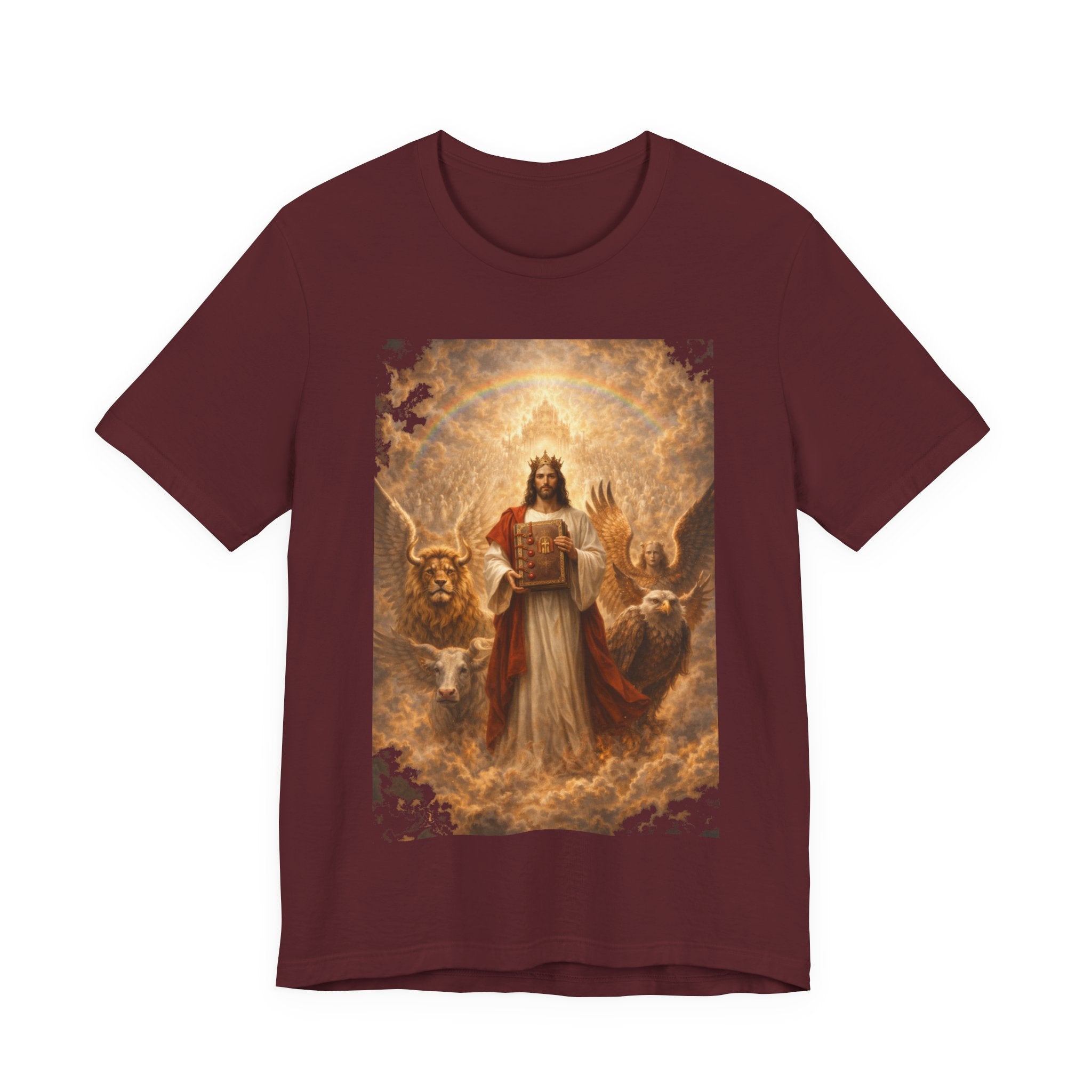 Jesus Christ The Lamb of God-Book of Judgment —  Religious T‑Shirt(Revelation 5:5-7)