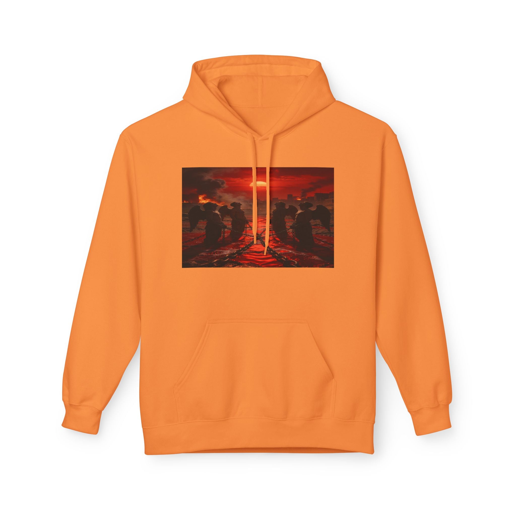Revelation 9 reveals four fallen angels bound in the Euphrates River! Hoodie!