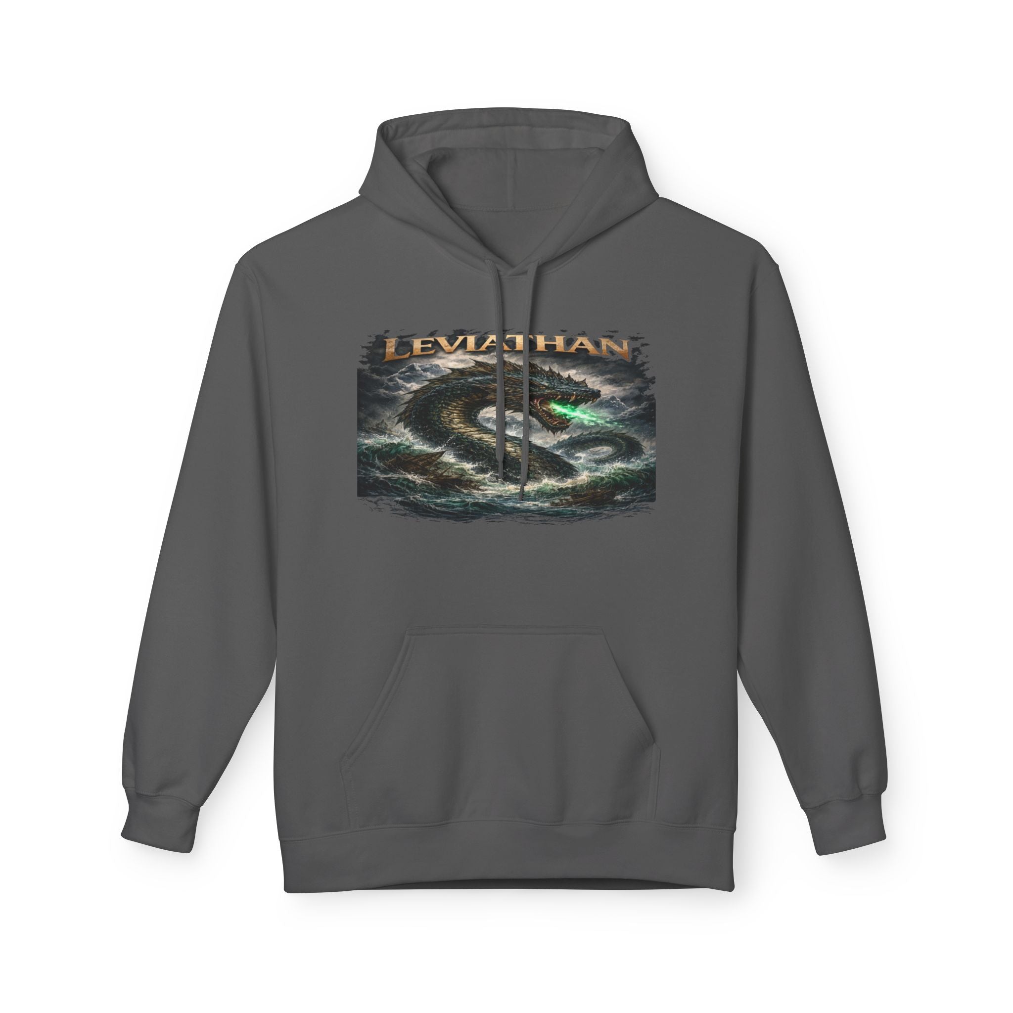 Leviarhan Hoodie — Coastal Wave Graphic Pullover