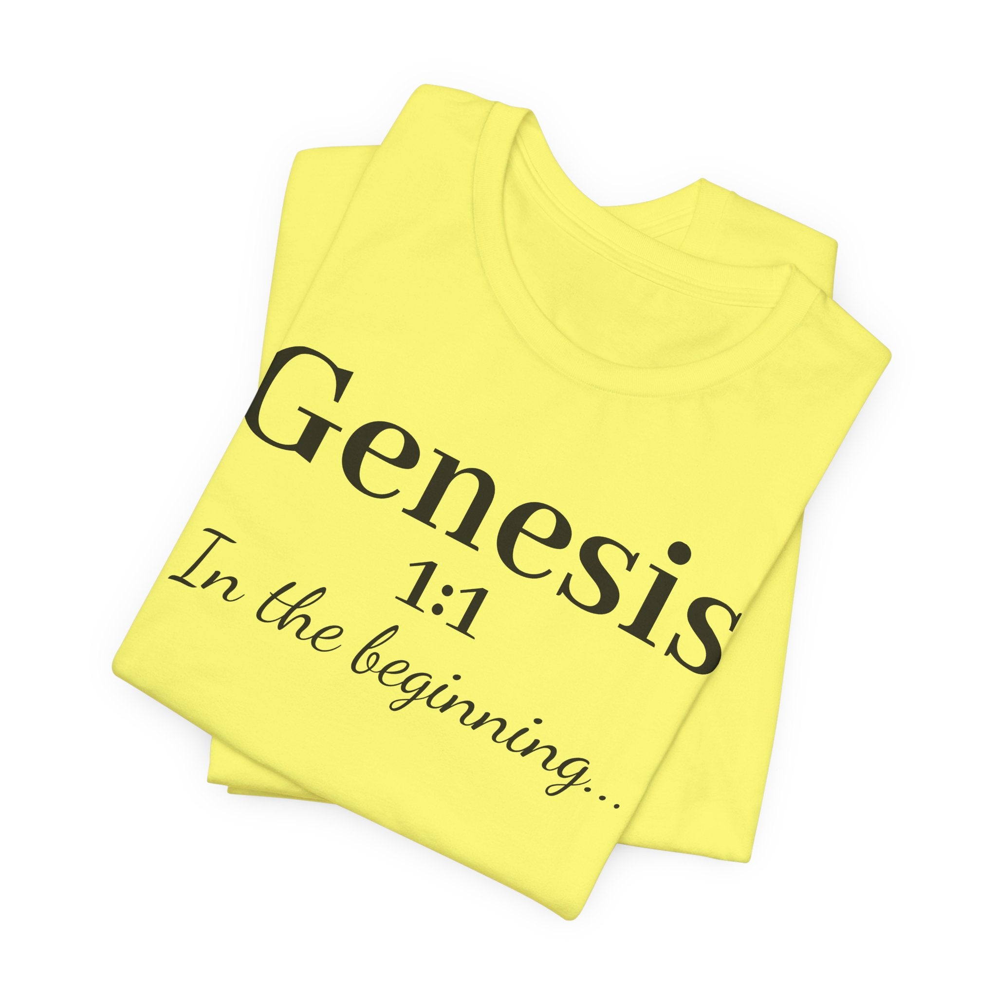 Genesis 1:1 "In the beginning" Christian Tee