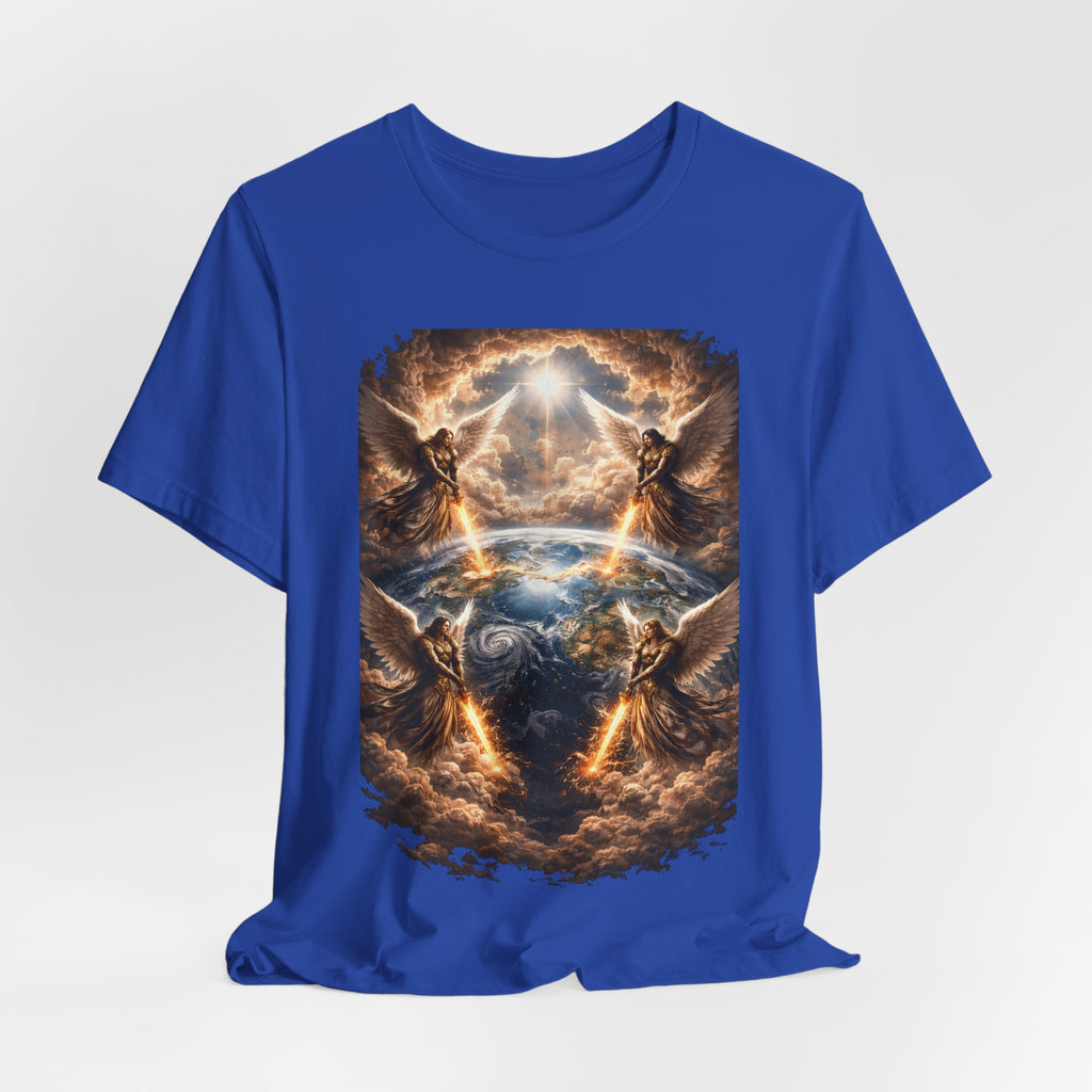 Revelation 7:1 T-Shirt — Heavenly Angel Wings Graphic Tee