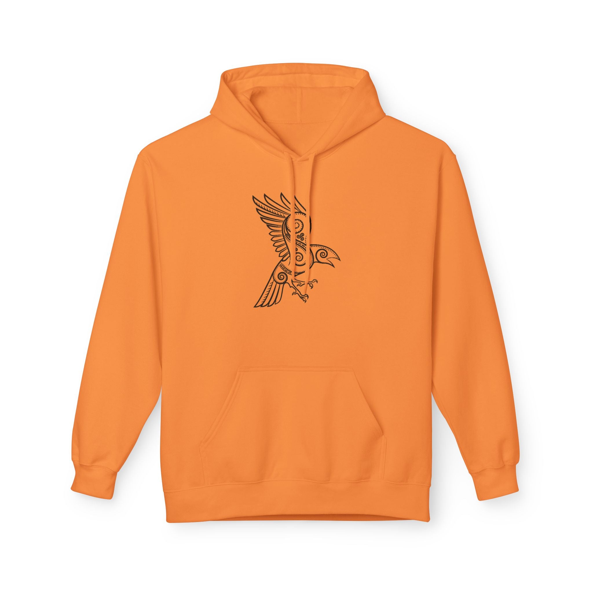 The Raven – Odin’s Messengers-Hoodie — Bird Outline Graphic Pullover