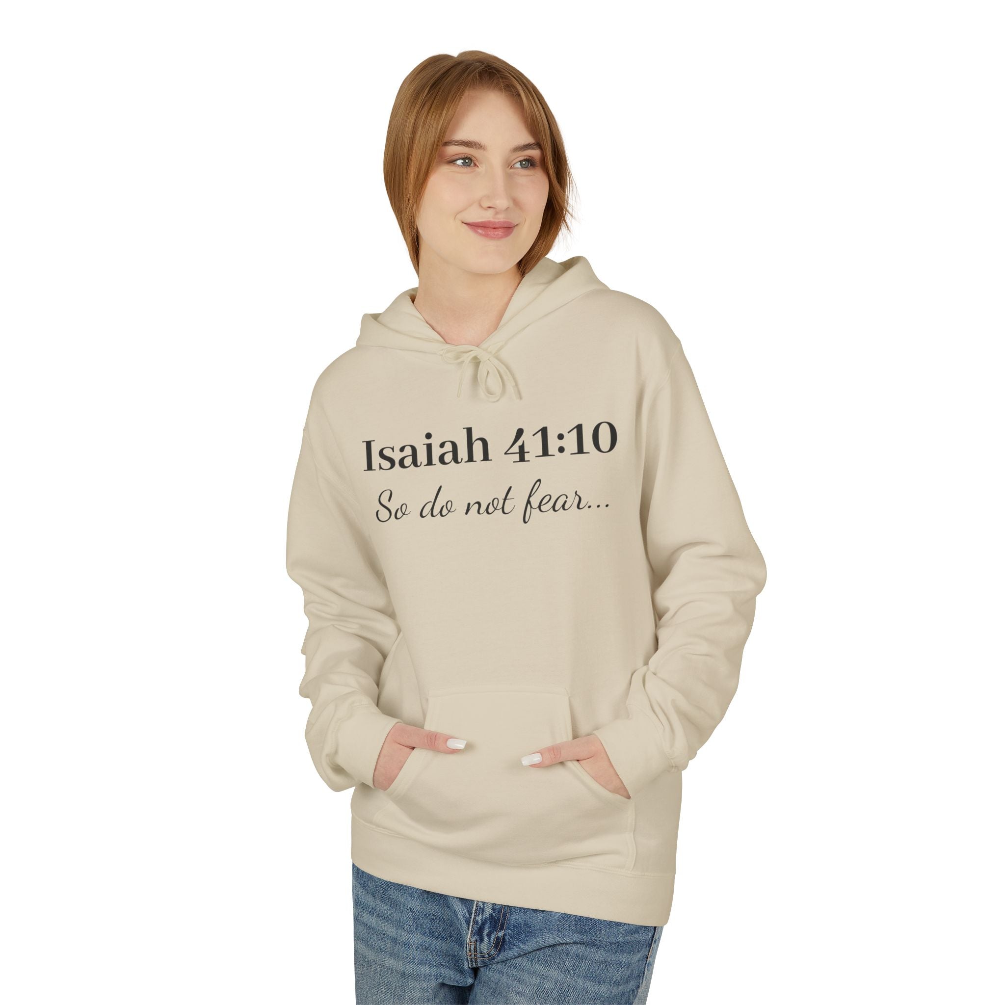 Isaiah 41:10  So do not fear-Softstyle Fleece Hoodie
