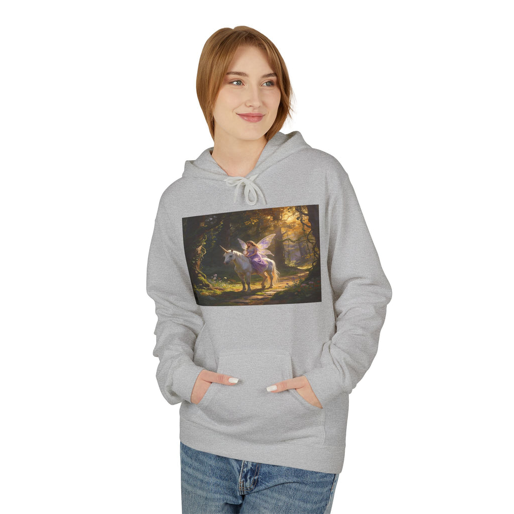 Unocron Forest Pathway Hoodie — Mystical Woodland Sunset Sweatshirt