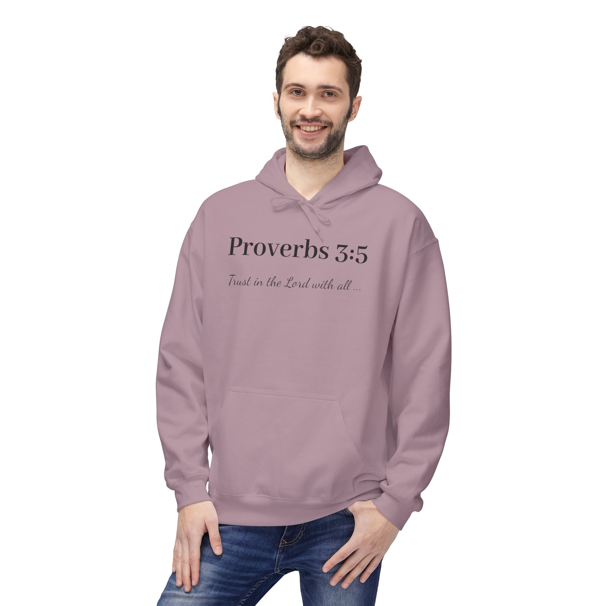 Proverbs 3:5 Faith Hoodie — Trust in the Lord Scripture Hoodie