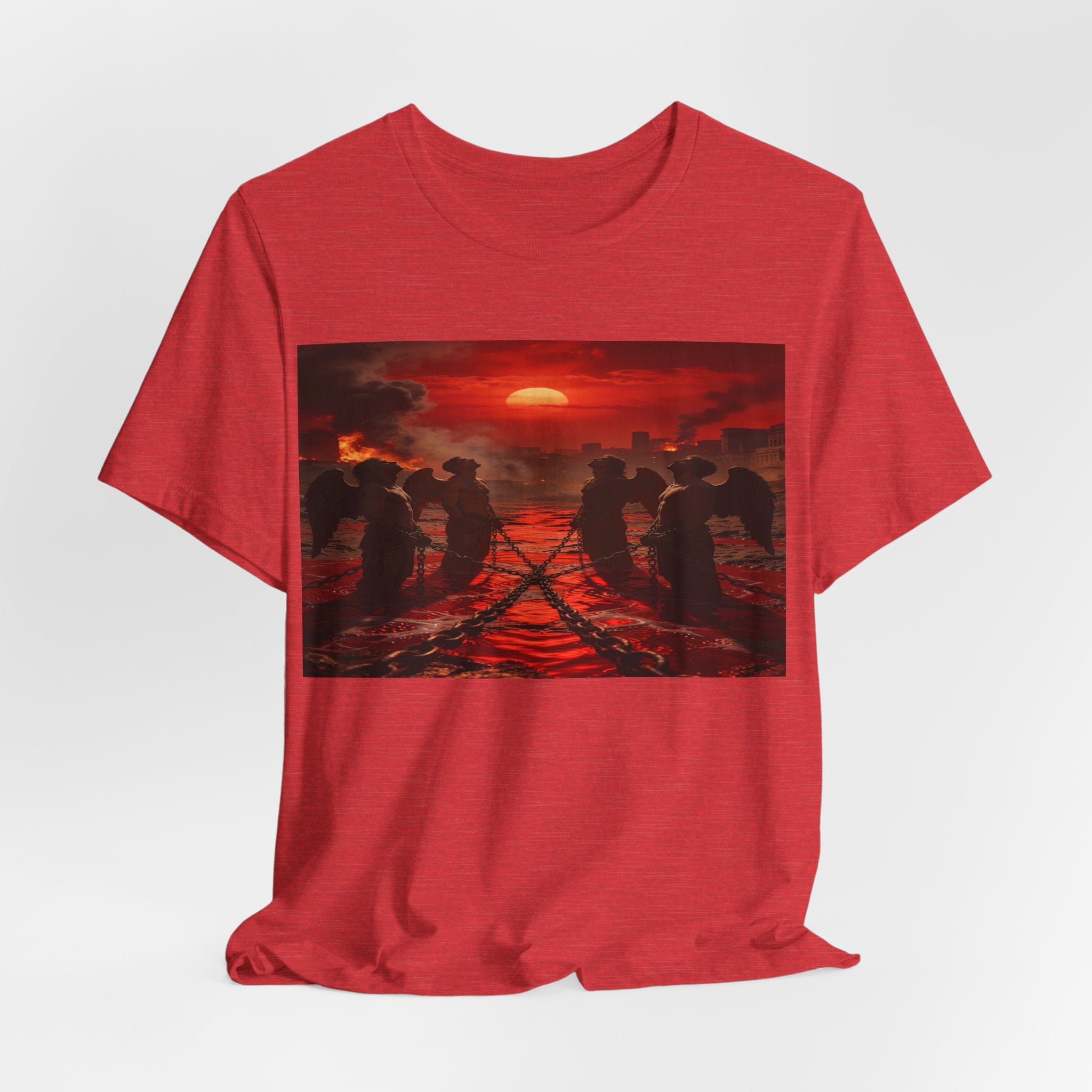 Angles Revelation 9 reveals four fallen angels bound in the Euphrates RiverShort Sleeve Tee