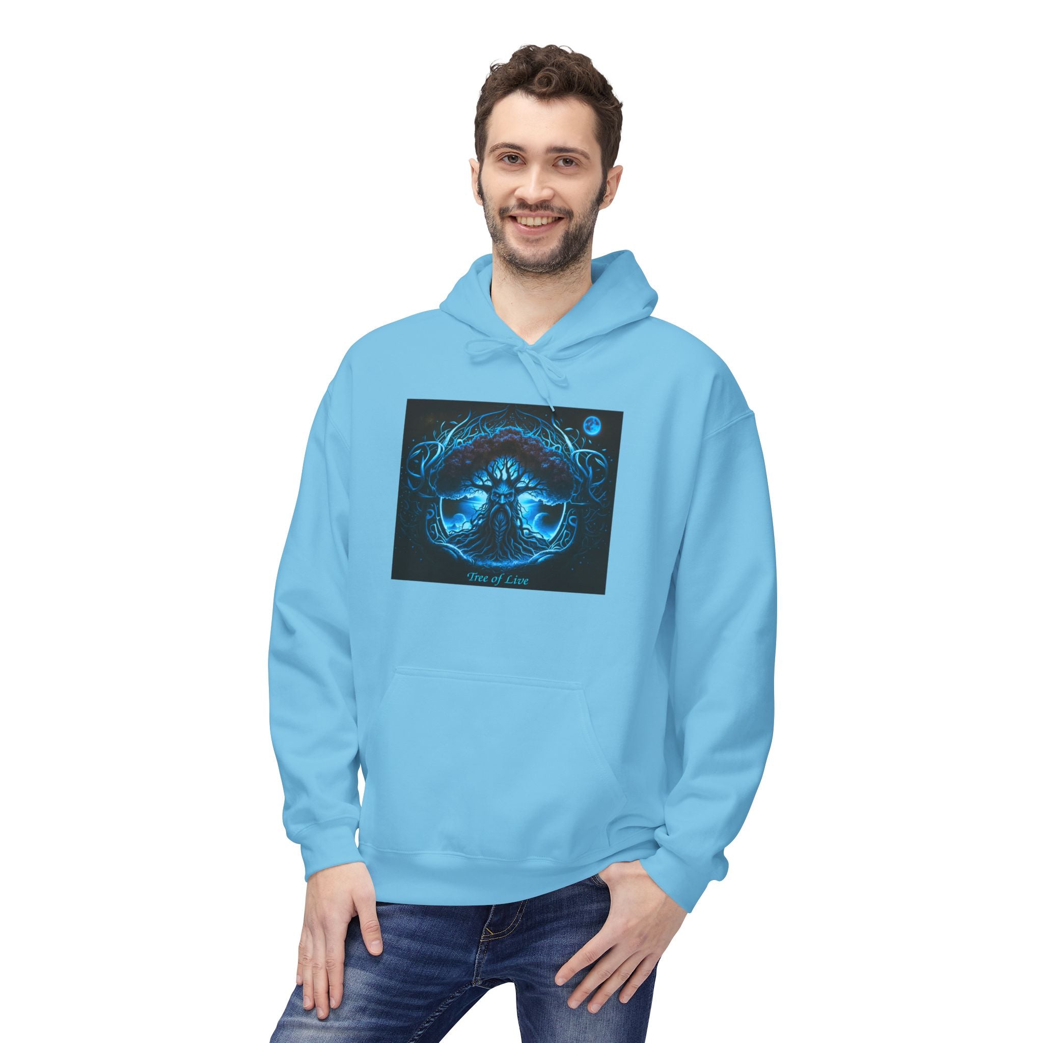 Yggdrasil, the Tree of Life,Hoodie — Ocean Zodiac Cancer Design