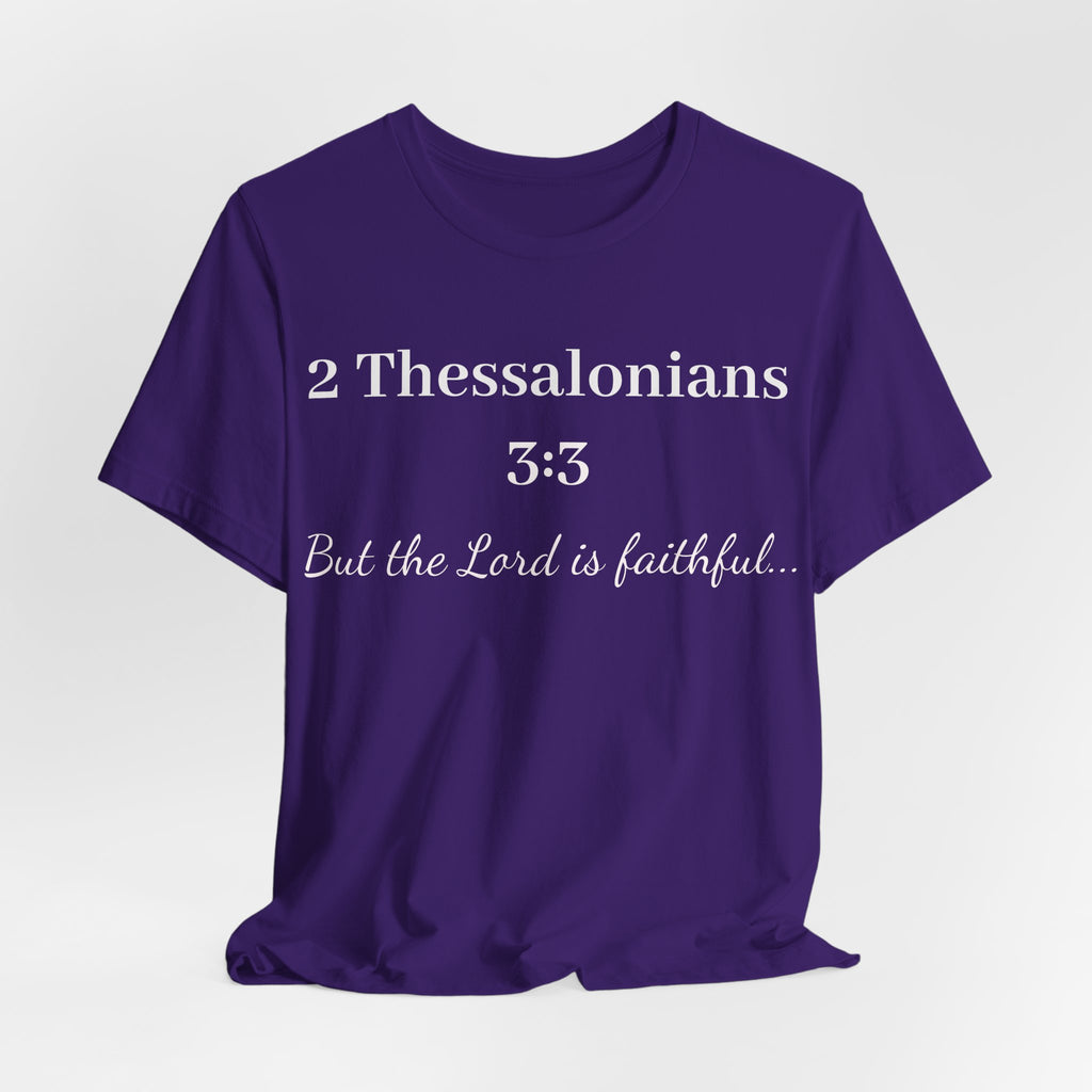 2 Thessalonians 3:3 Faithful Lord Christian T-Shirt — Bible Verse Tee