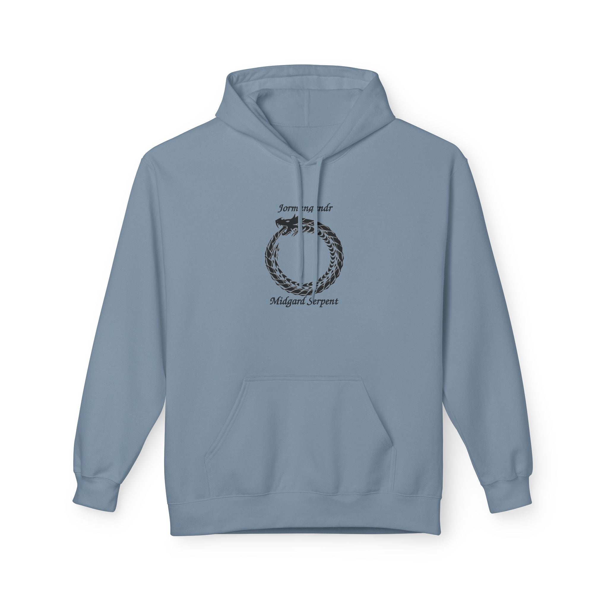 Jörmungandr Ouroboros Serpens Hoodie — 'Return to Self' Circular Snake Graphic
