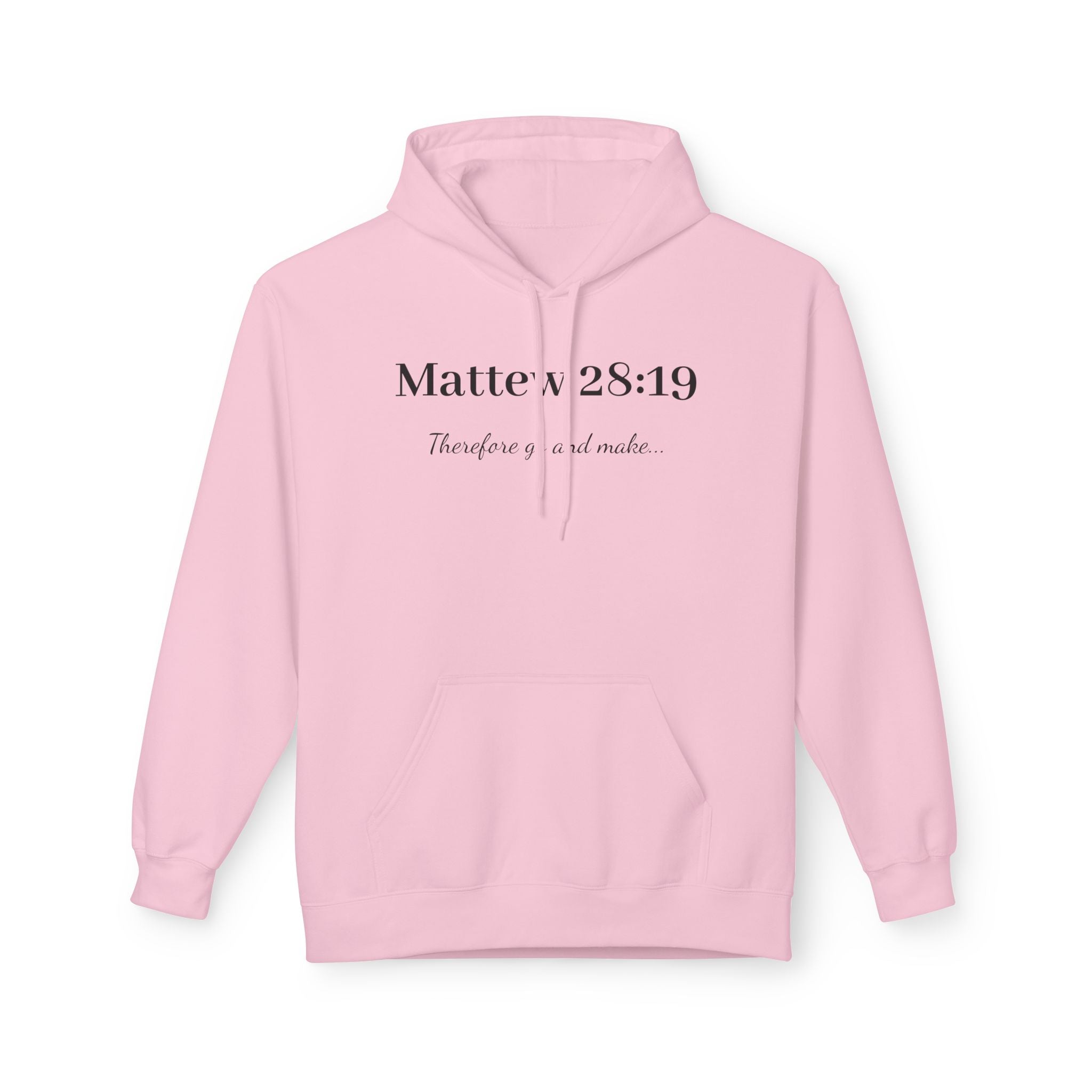 Matthew 28:19 Hoodie — Inspirational Christian Faith Pullover