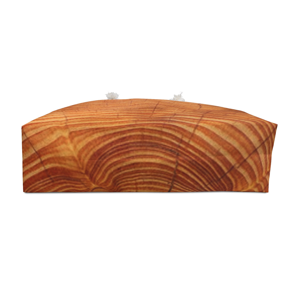 Wood Grain Weekender Bag — Rustic Tree Ring Travel Tote
