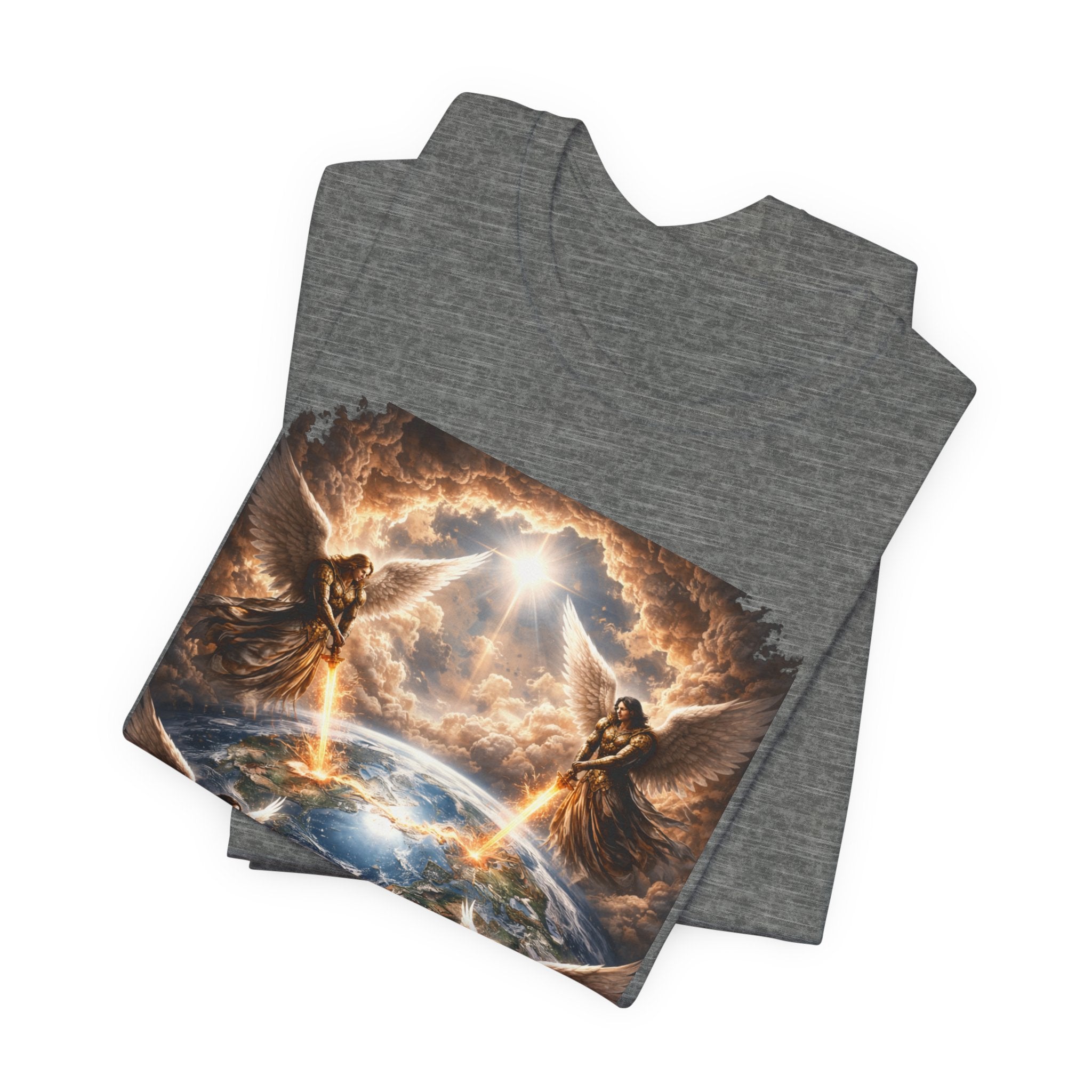 Revelation 7:1 T-Shirt — Heavenly Angel Wings Graphic Tee