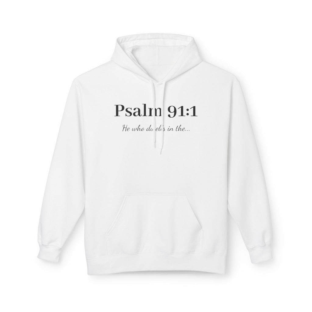 Psalm 91:1 Hoodie — Script Faith Pullover