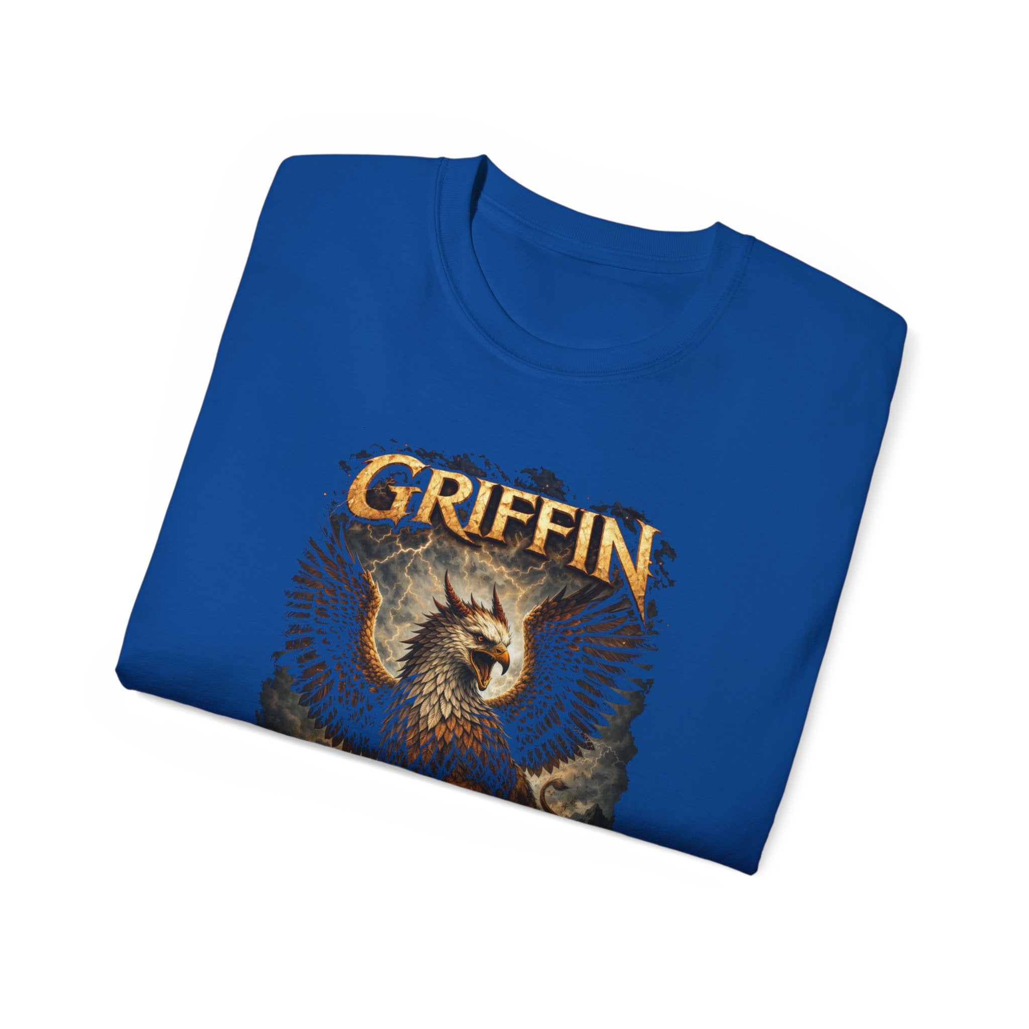 Griffin Vintage Graphic Cotton Tee — Mythical Creature T-Shirt