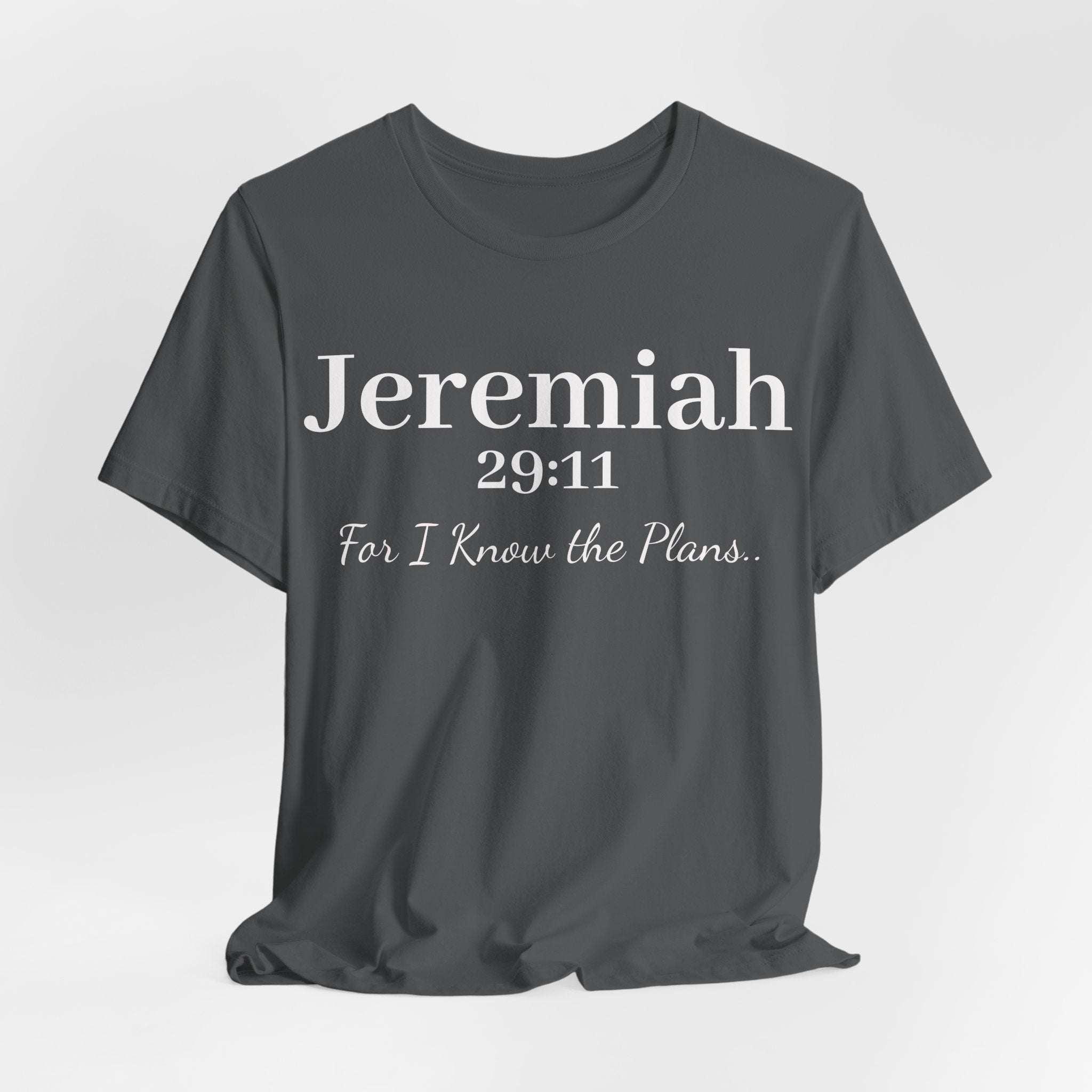 Jeremiah 29:11 Inspirational Bible Verse T‑Shirt — Faith Christian Tee