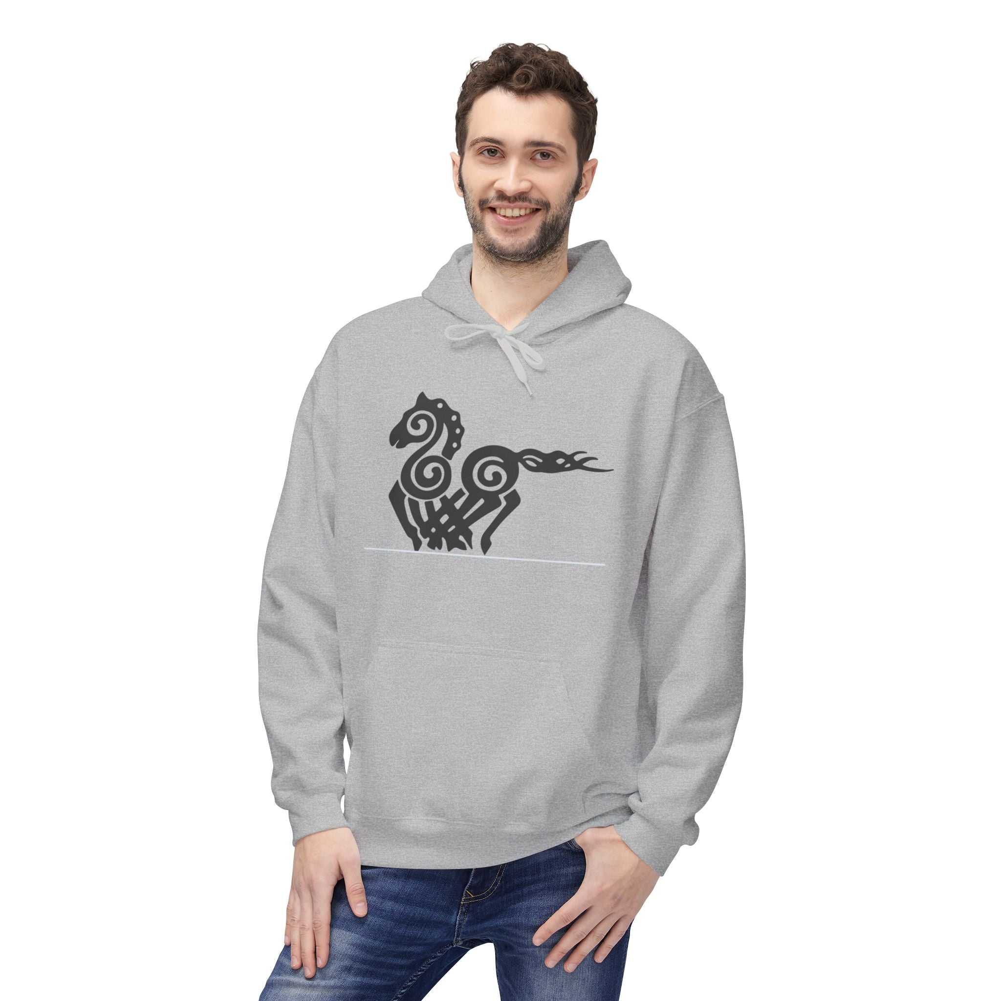 Viking Tribal Hoodie - Nordic Norse Myth Design