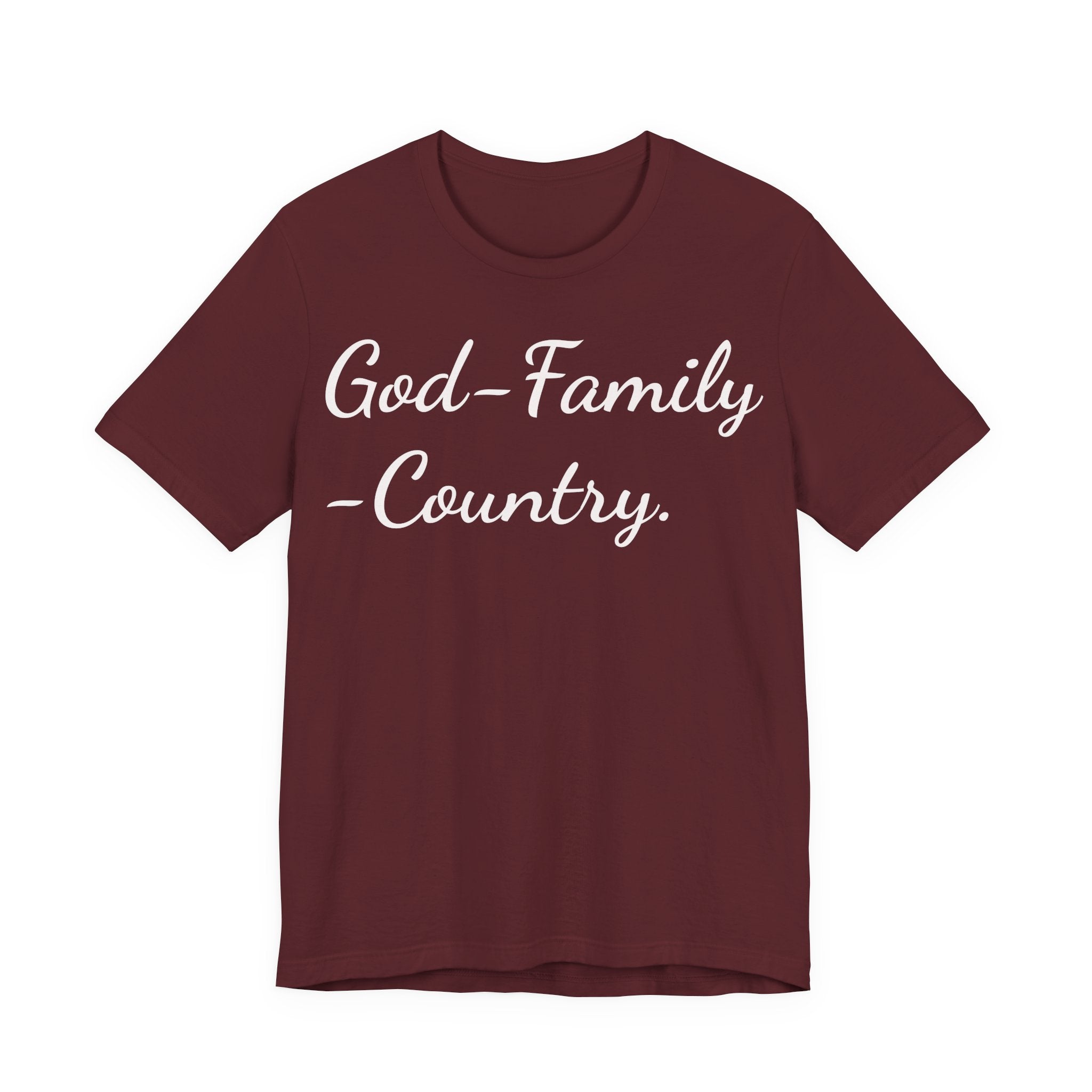 God • Family • Country T-Shirt — Patriotic Faith & Family Tee