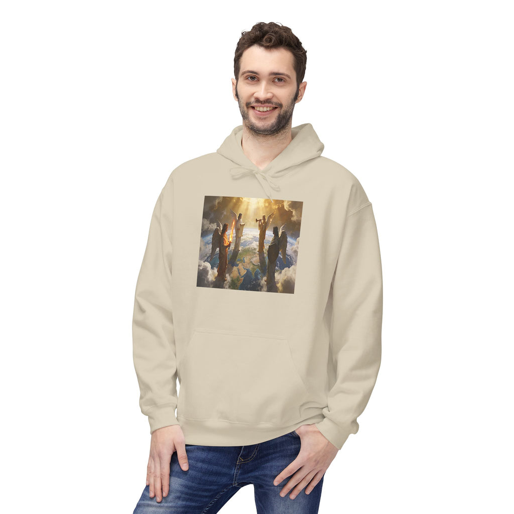 Christian Ascension Hoodie – Jesus and Angels Religious Pullover