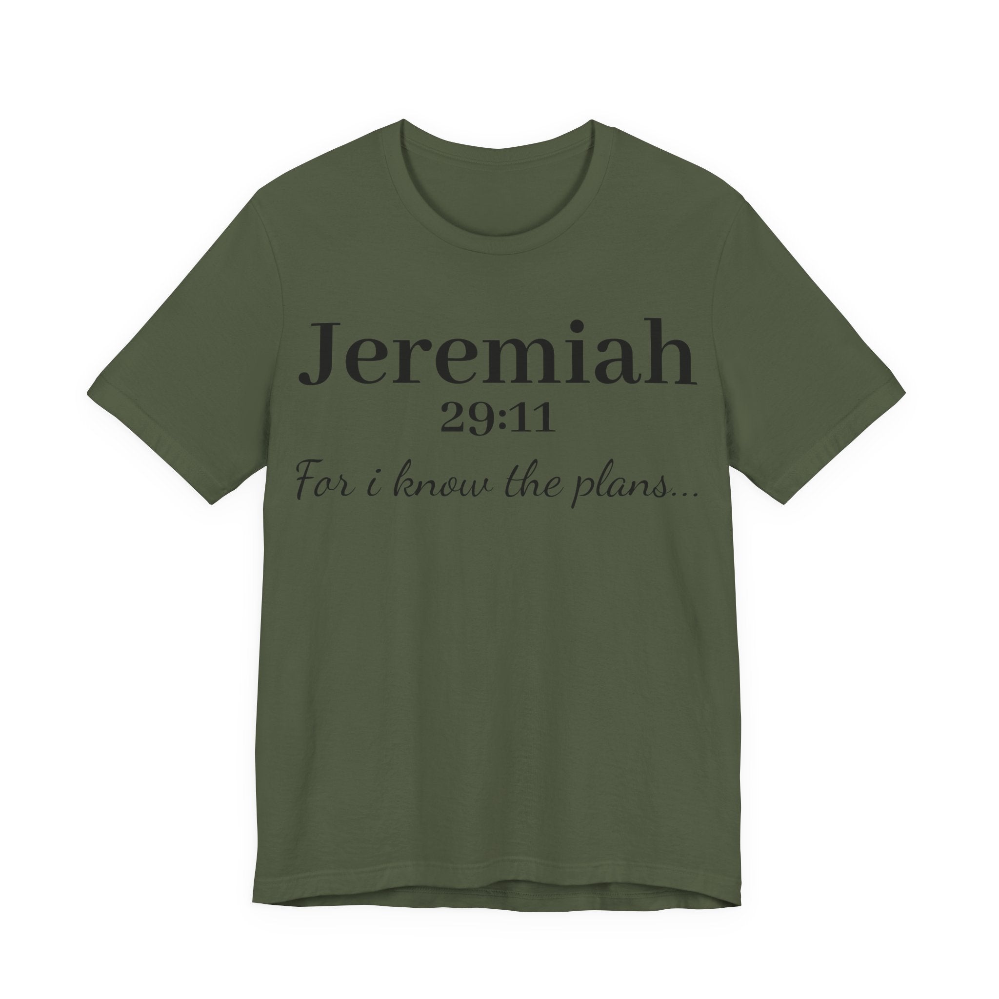 Jeremiah 29:11 Scripture T-Shirt — "For I Know the Plans" Christian Tee