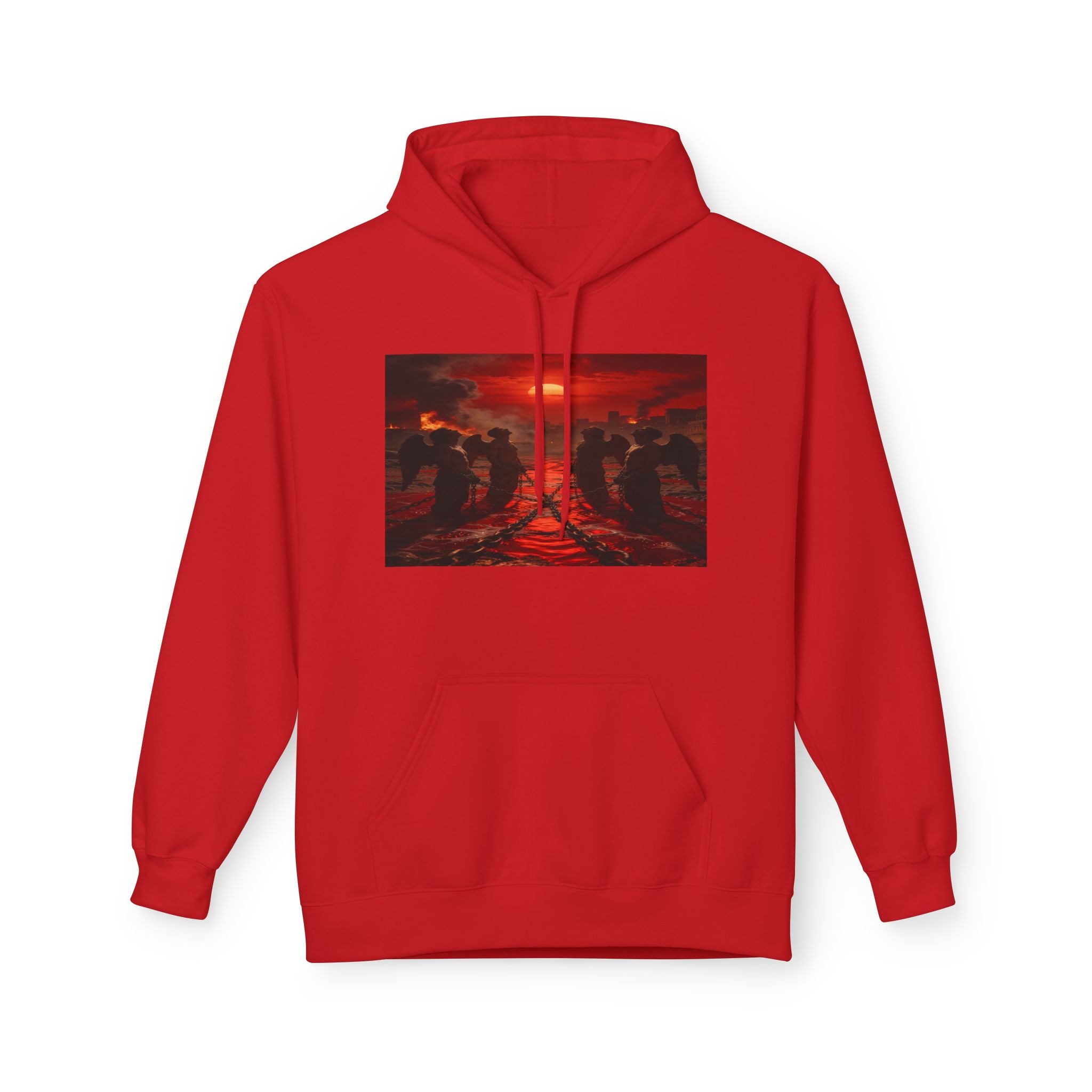 Revelation 9 reveals four fallen angels bound in the Euphrates River! Hoodie!