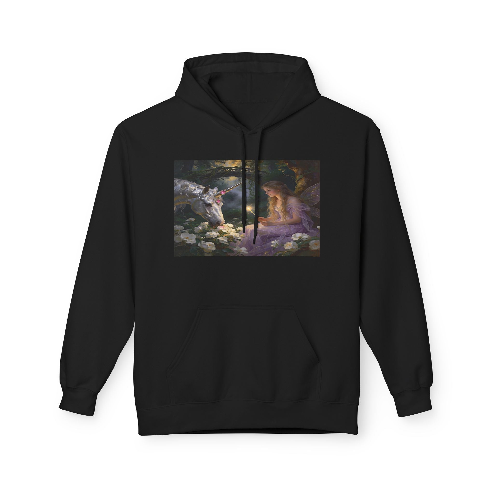 Fairy and Unicron cotton Hoodie — Vintage Painting Pullover