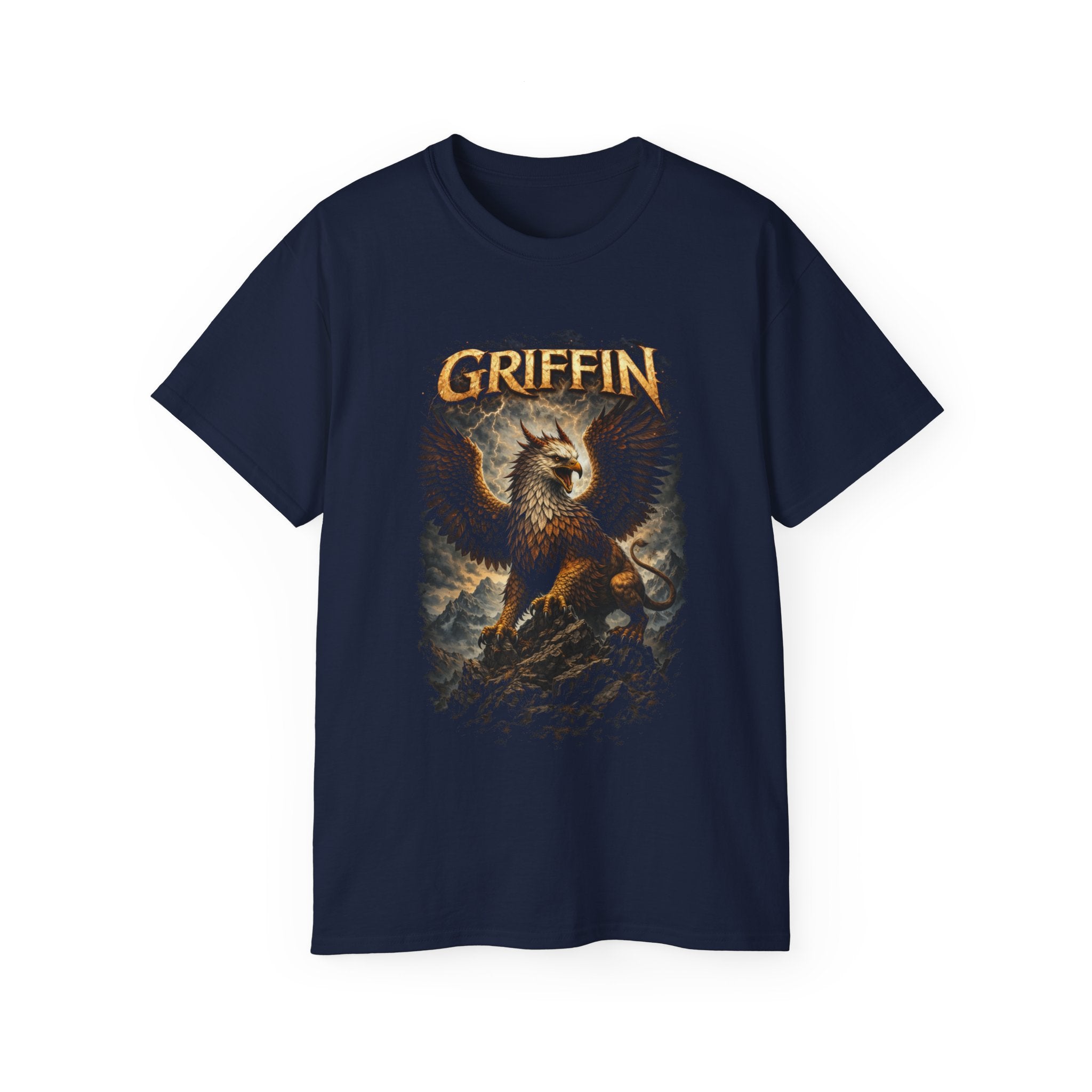 Griffin Vintage Graphic Cotton Tee — Mythical Creature T-Shirt