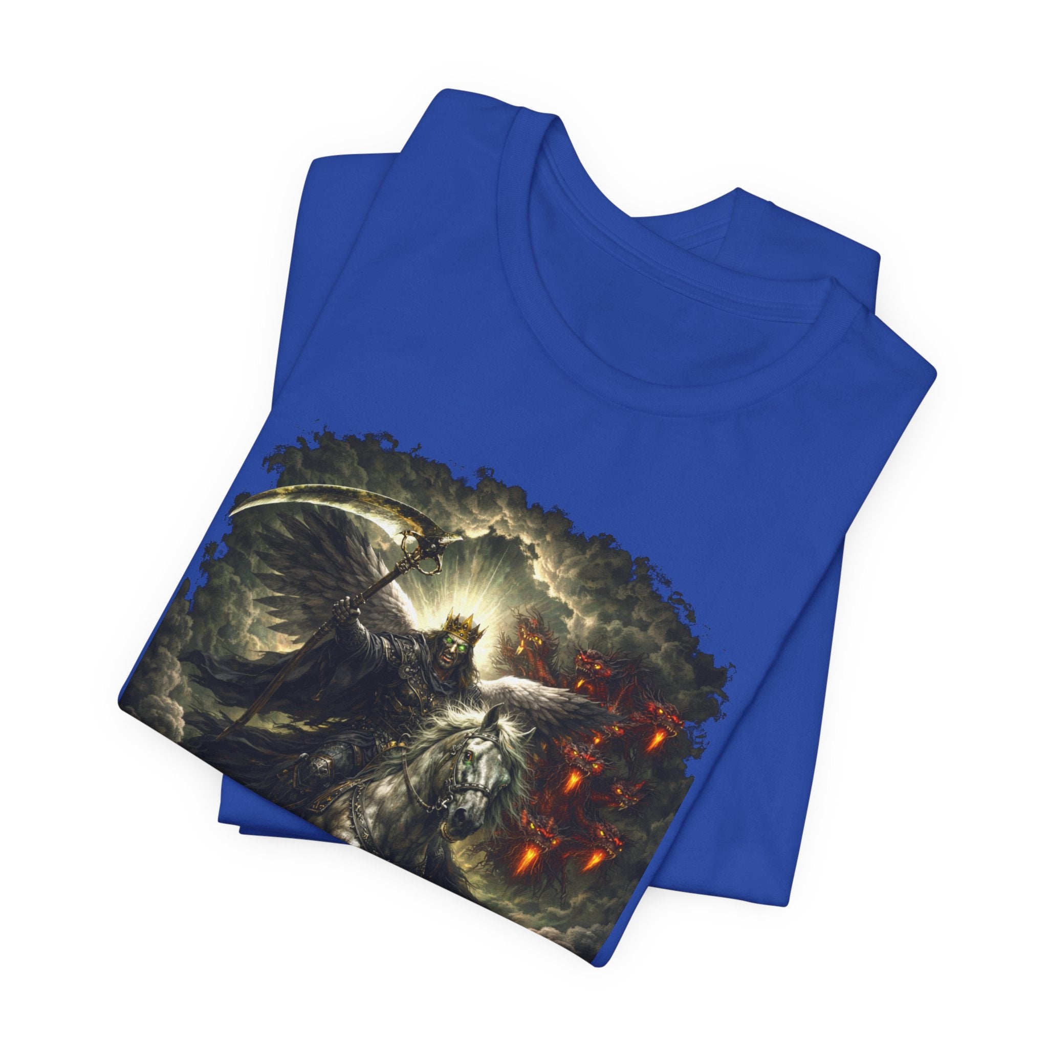 The black horse from Revelation 6:5-6 Angle of Death- Graphic Tee
