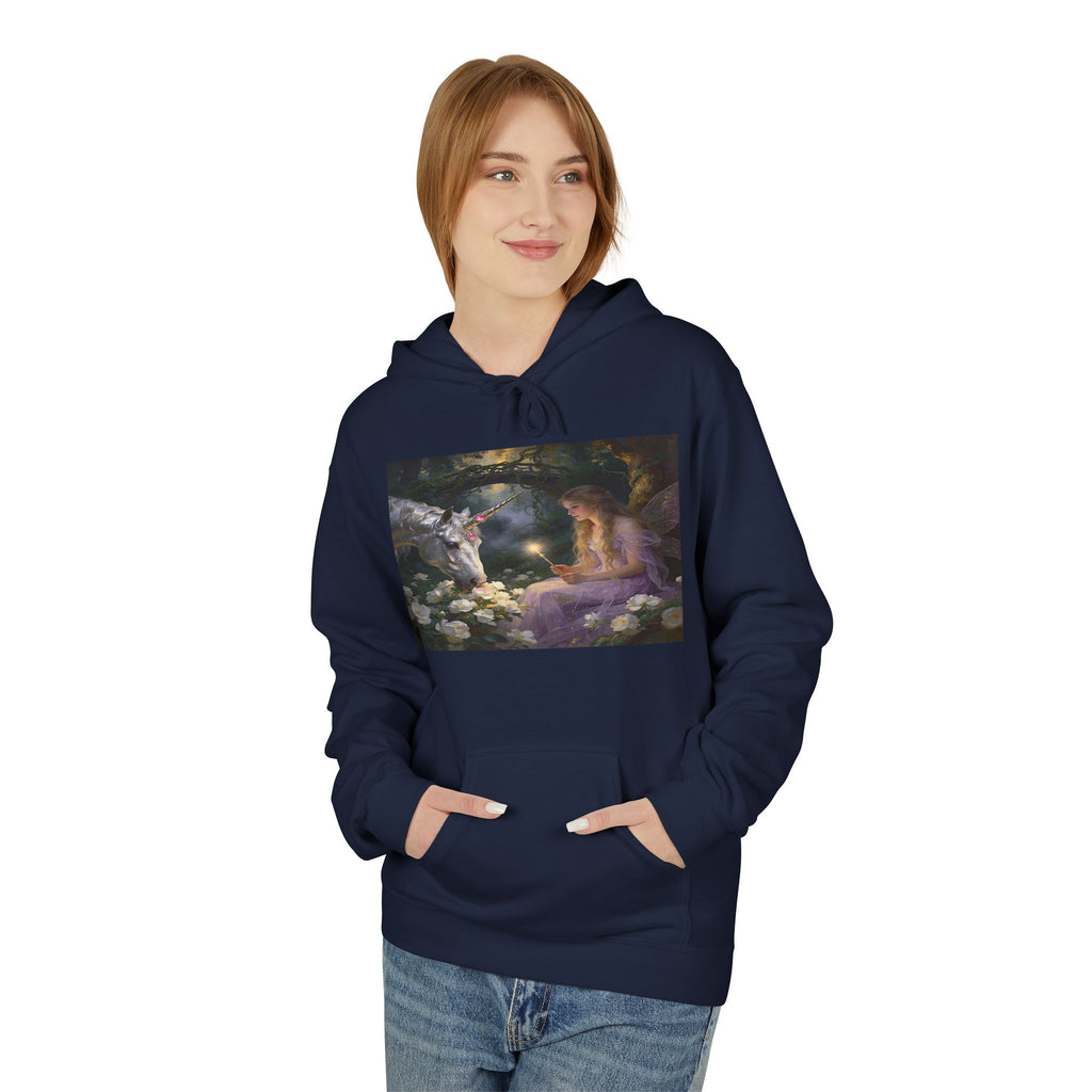 Fairy and Unicron cotton Hoodie — Vintage Painting Pullover