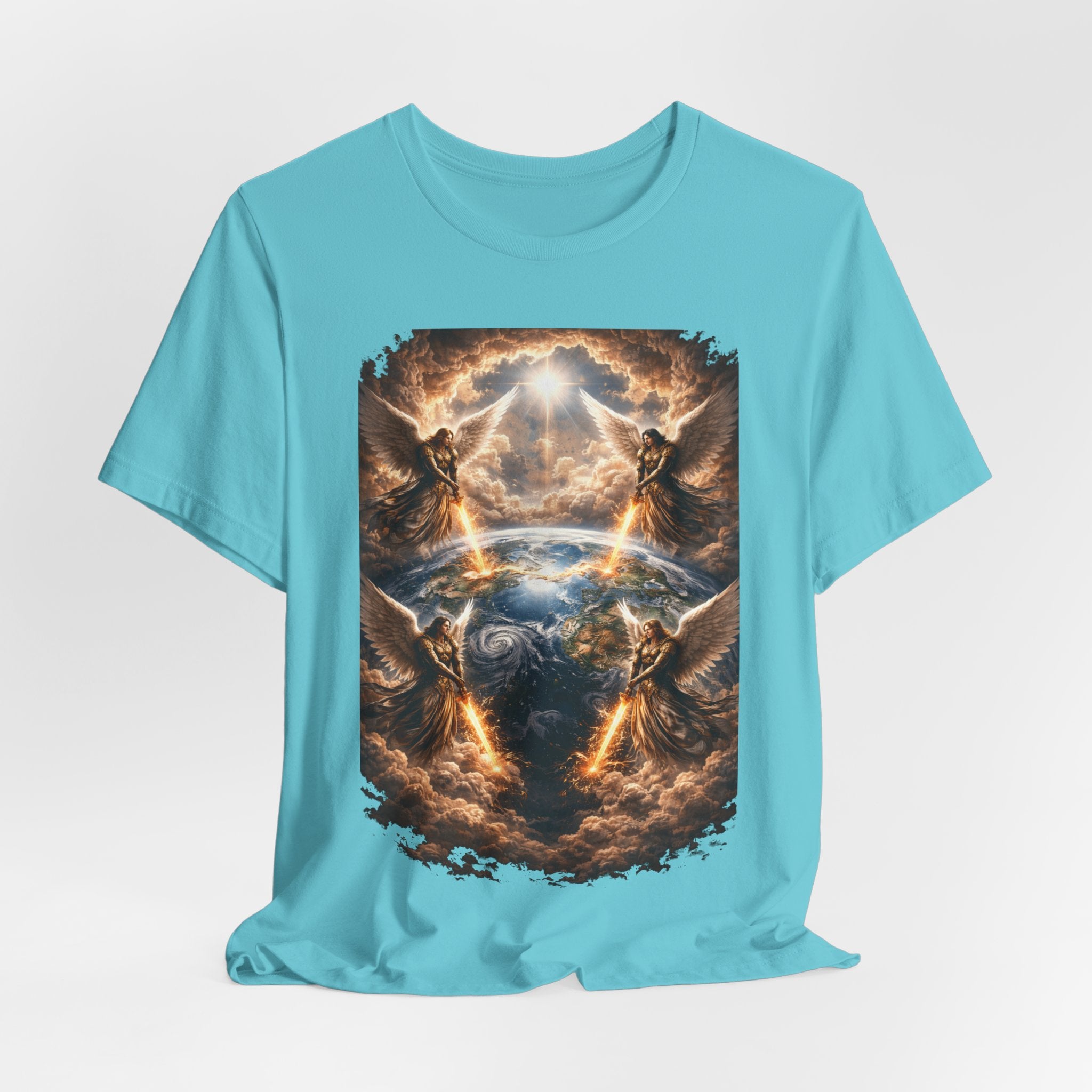 Revelation 7:1 T-Shirt — Heavenly Angel Wings Graphic Tee