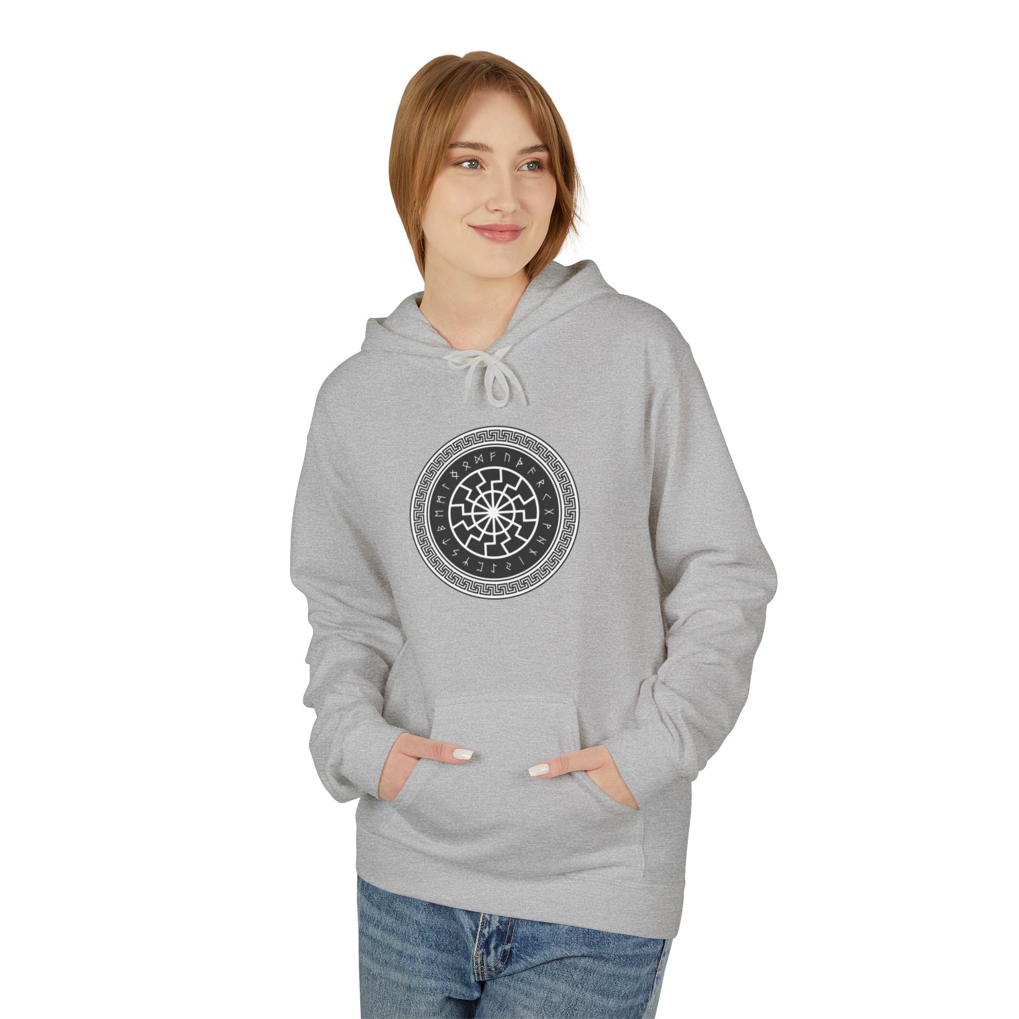 A Symbol of Luck in Norse Culture-Hoodie — Geometric Spiritual Graphic