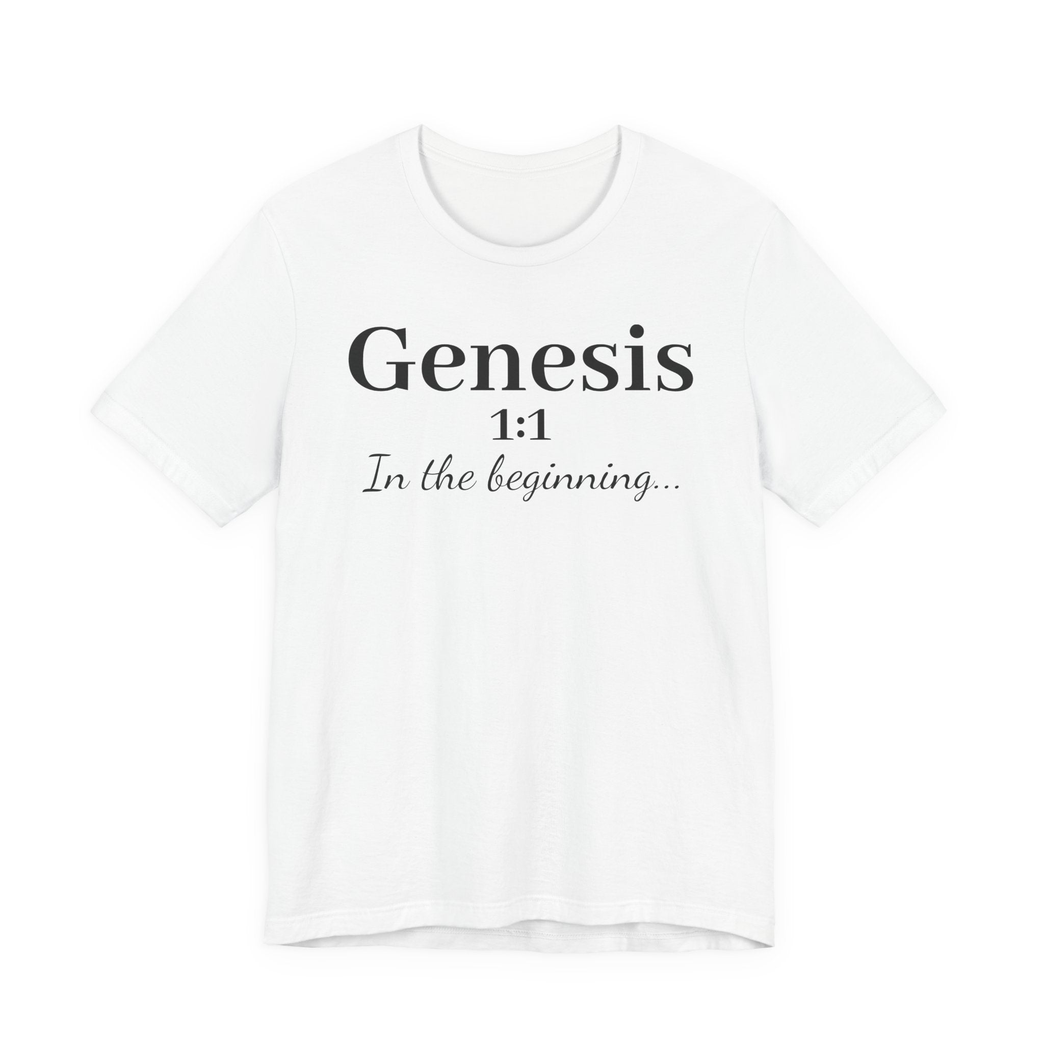 Genesis 1:1 "In the beginning" Christian Tee