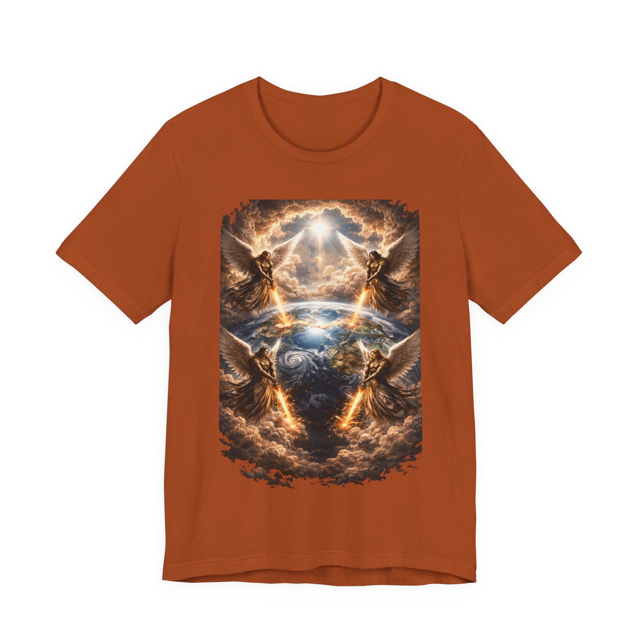 Revelation 7:1 T-Shirt — Heavenly Angel Wings Graphic Tee