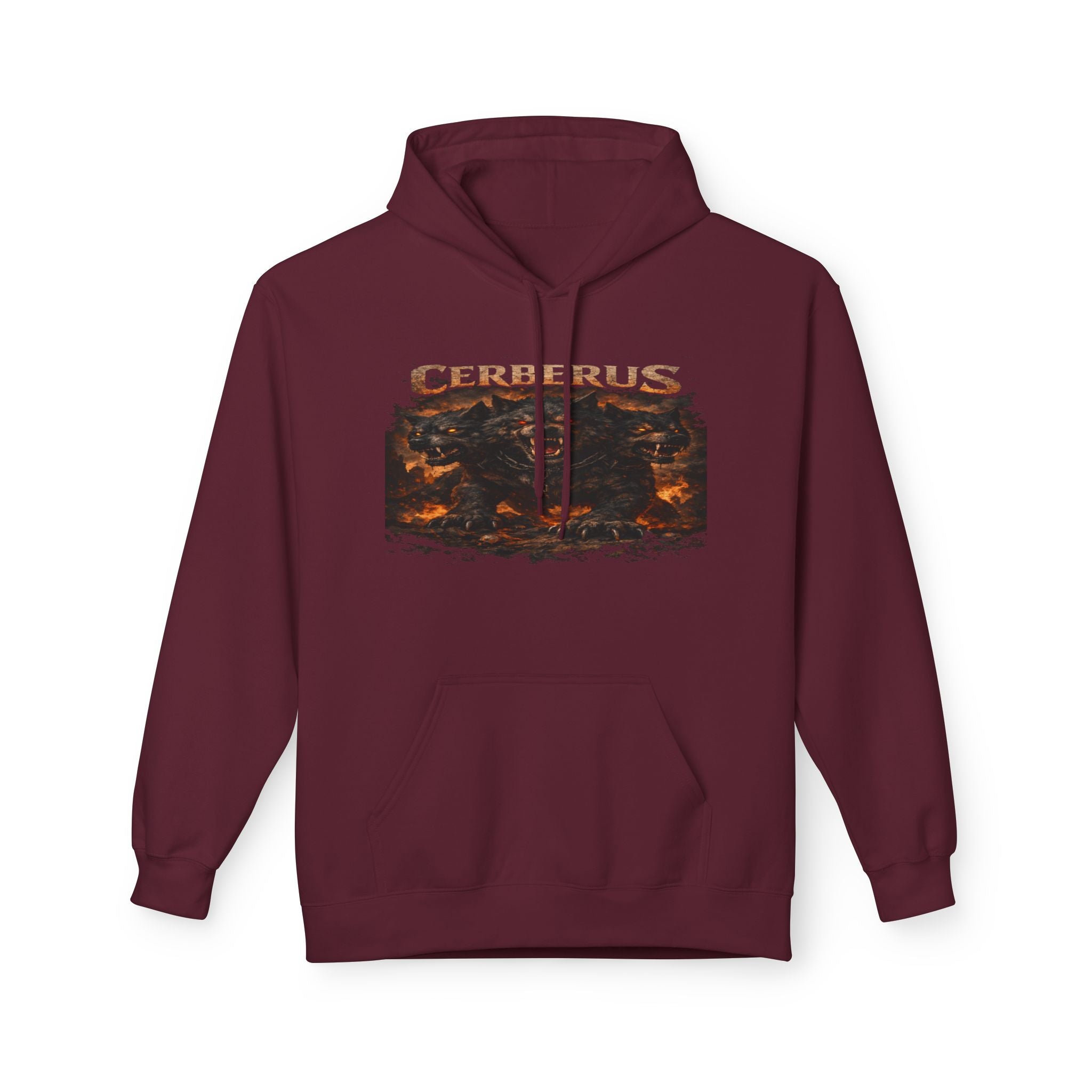Cerberus Fiery Three-Headed Dog Hoodie