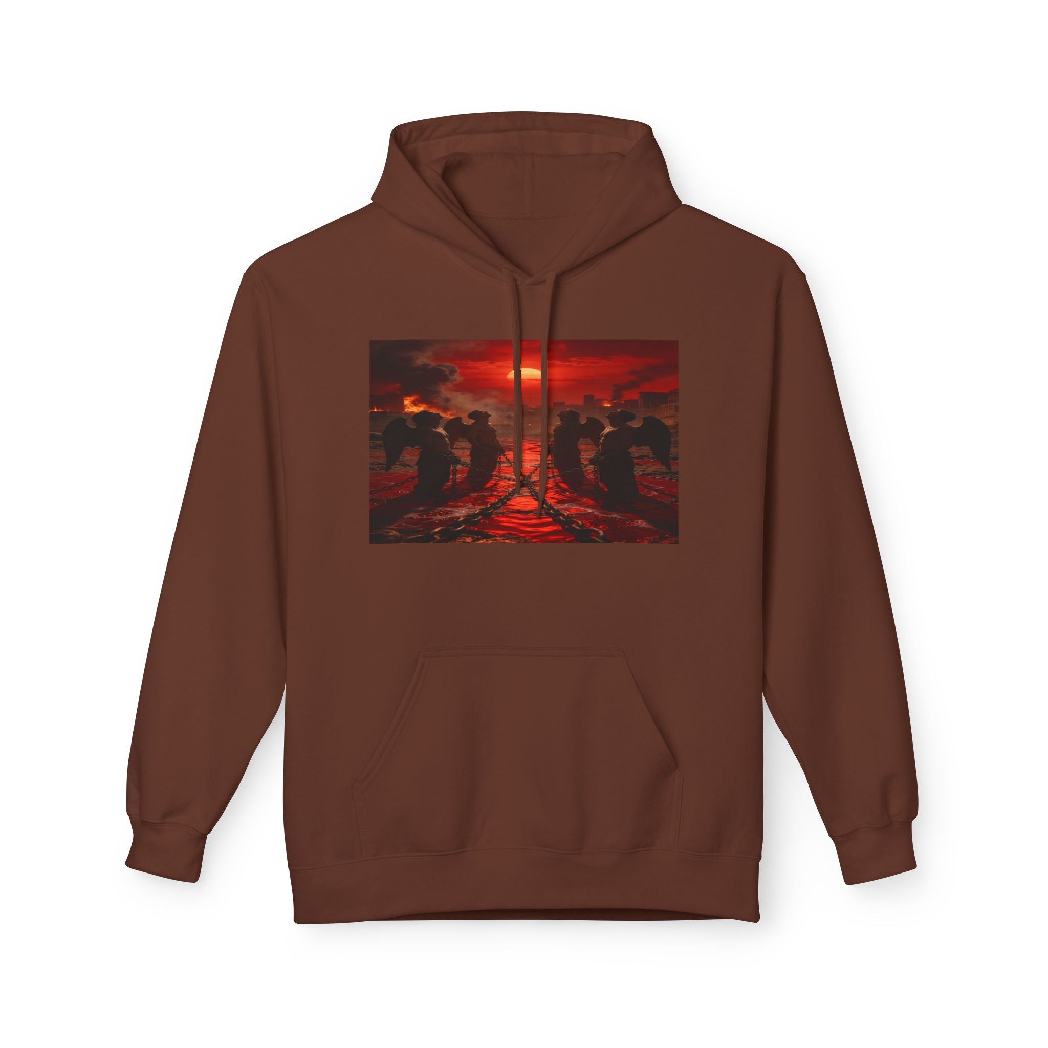 Revelation 9 reveals four fallen angels bound in the Euphrates River! Hoodie!
