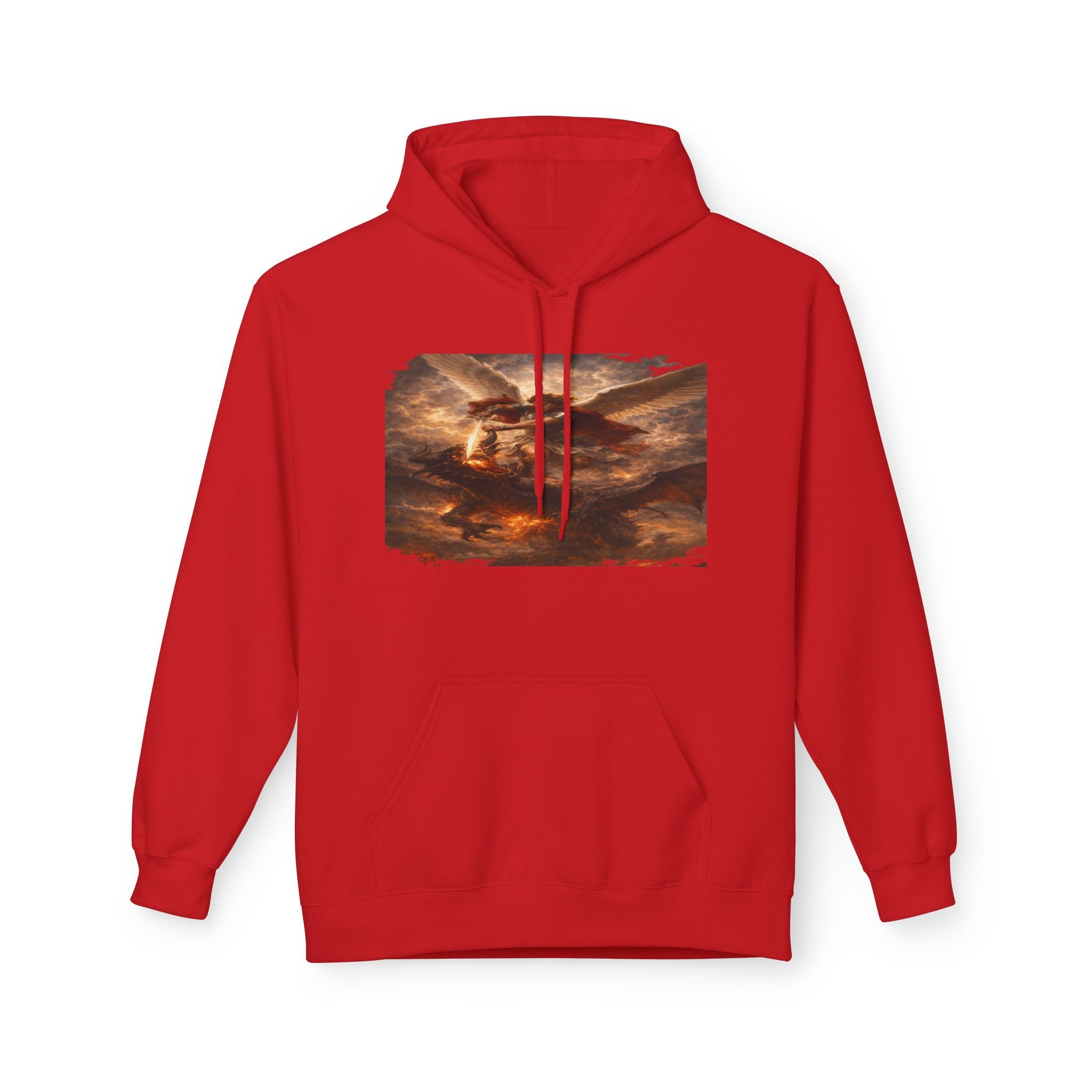 Revelation 12:7-12, where Michael and his angels battle the dragon in heaven- Pullover