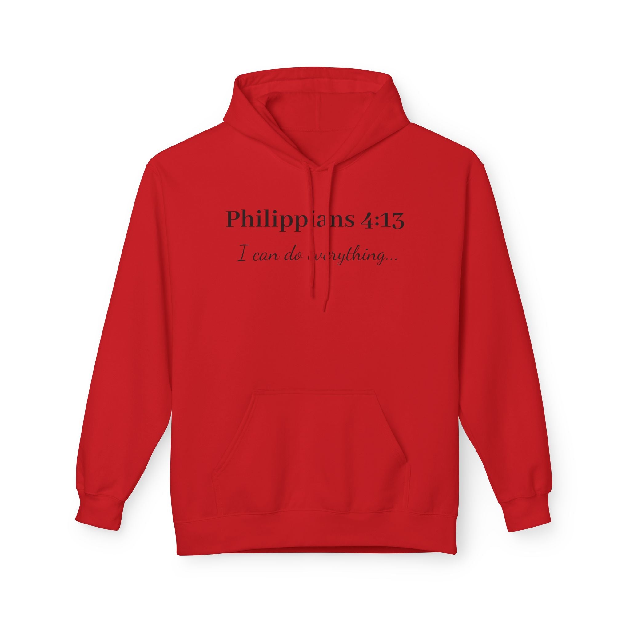 Philippians 4:13 Hoodie — "I Can Do Anything" Christian Faith Pullover